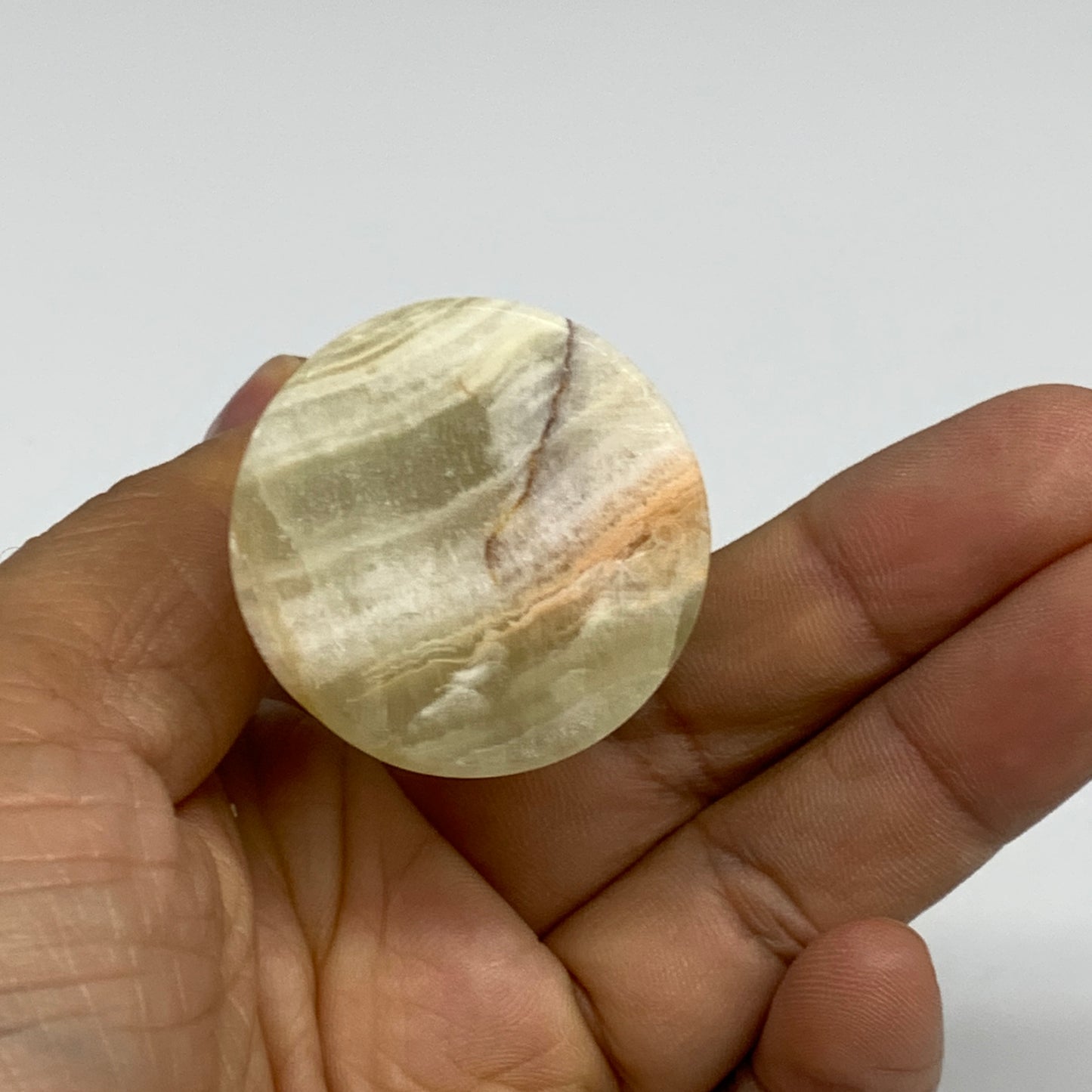 485g,  2.8"x3", Natural Green Onyx Crystal Pestle and Mortar Handmade, B32058