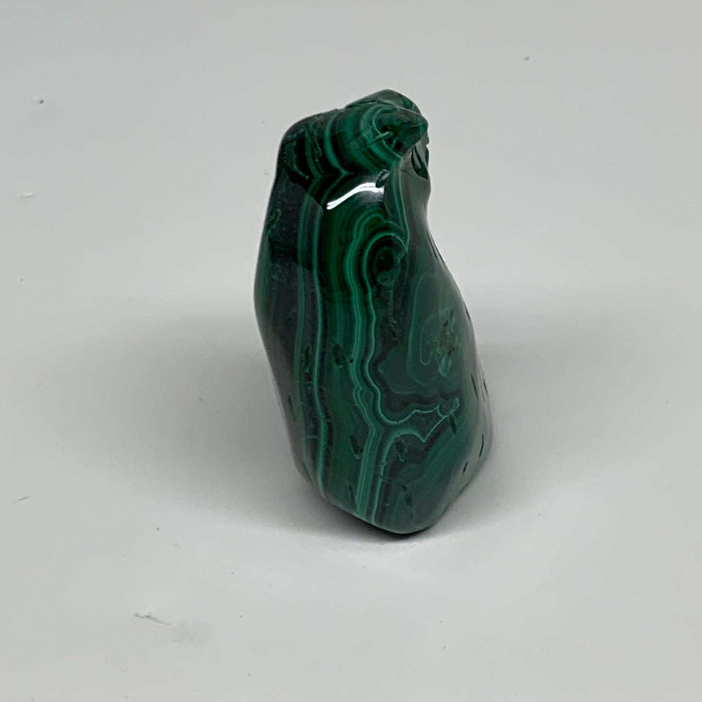 105.6g, 2"x1.3"x1" Natural Solid Malachite Eagle/Falcon Figurine @Congo, B32734