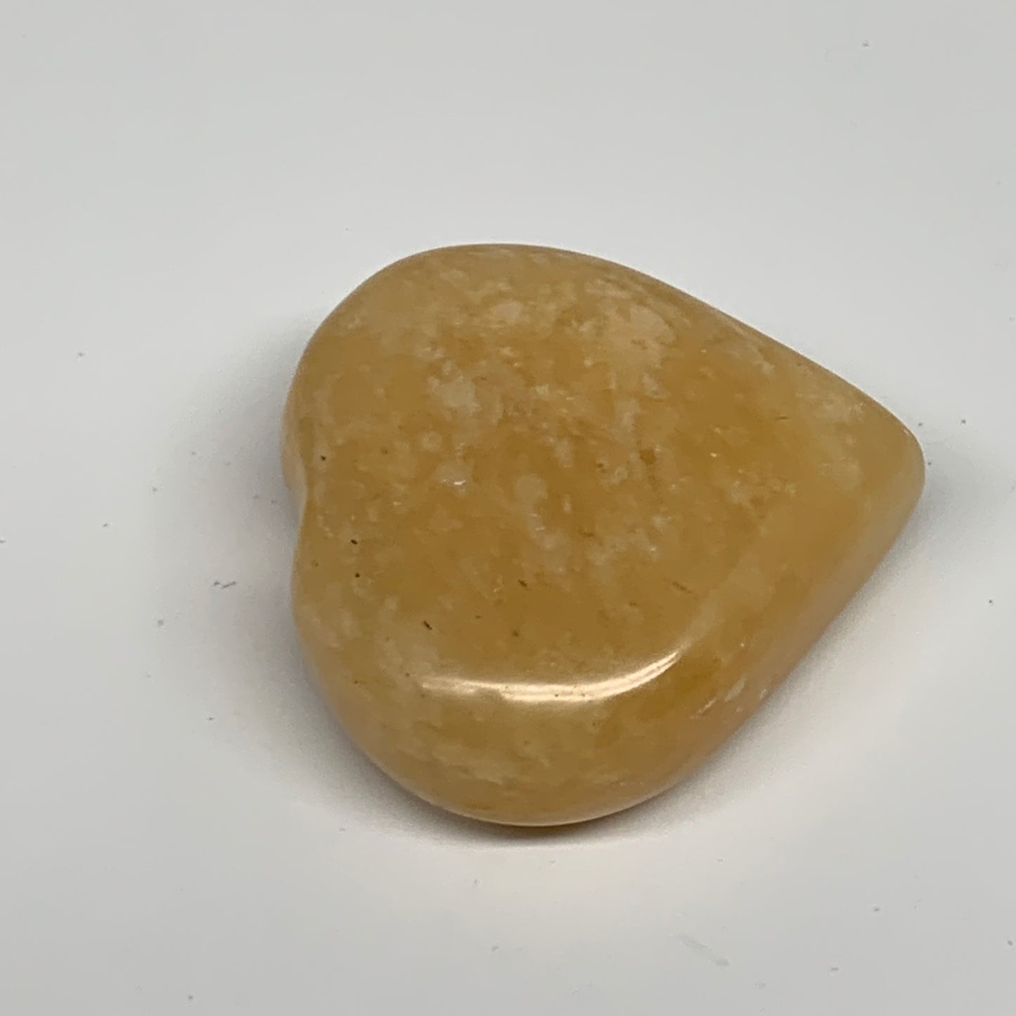 108.3g,2.2"x2.2"x0.9" Natural Yellow Aventurine Heart Crystal Stone @India, B283