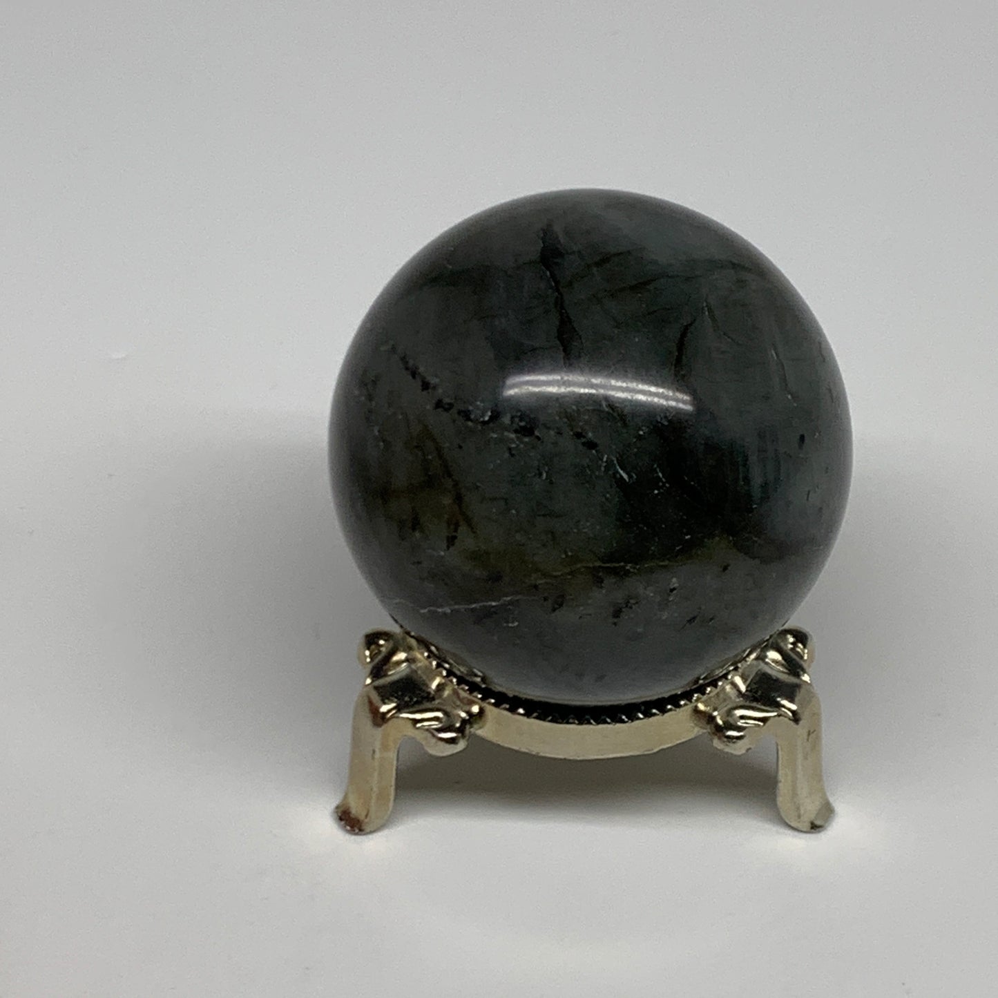 228.8g, 2.2"(55mm), Labradorite Sphere Gemstone,Crystal @Madagascar, B29879