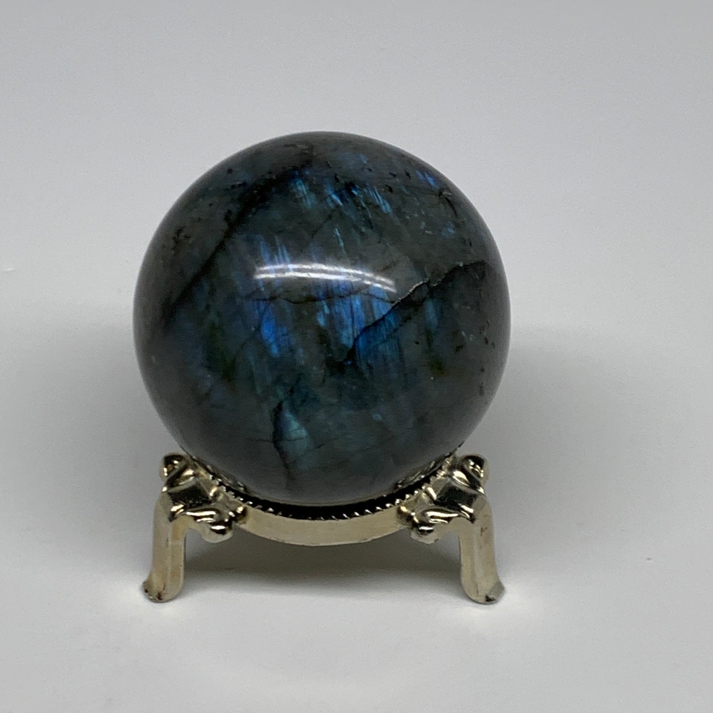 228.8g, 2.2"(55mm), Labradorite Sphere Gemstone,Crystal @Madagascar, B29879