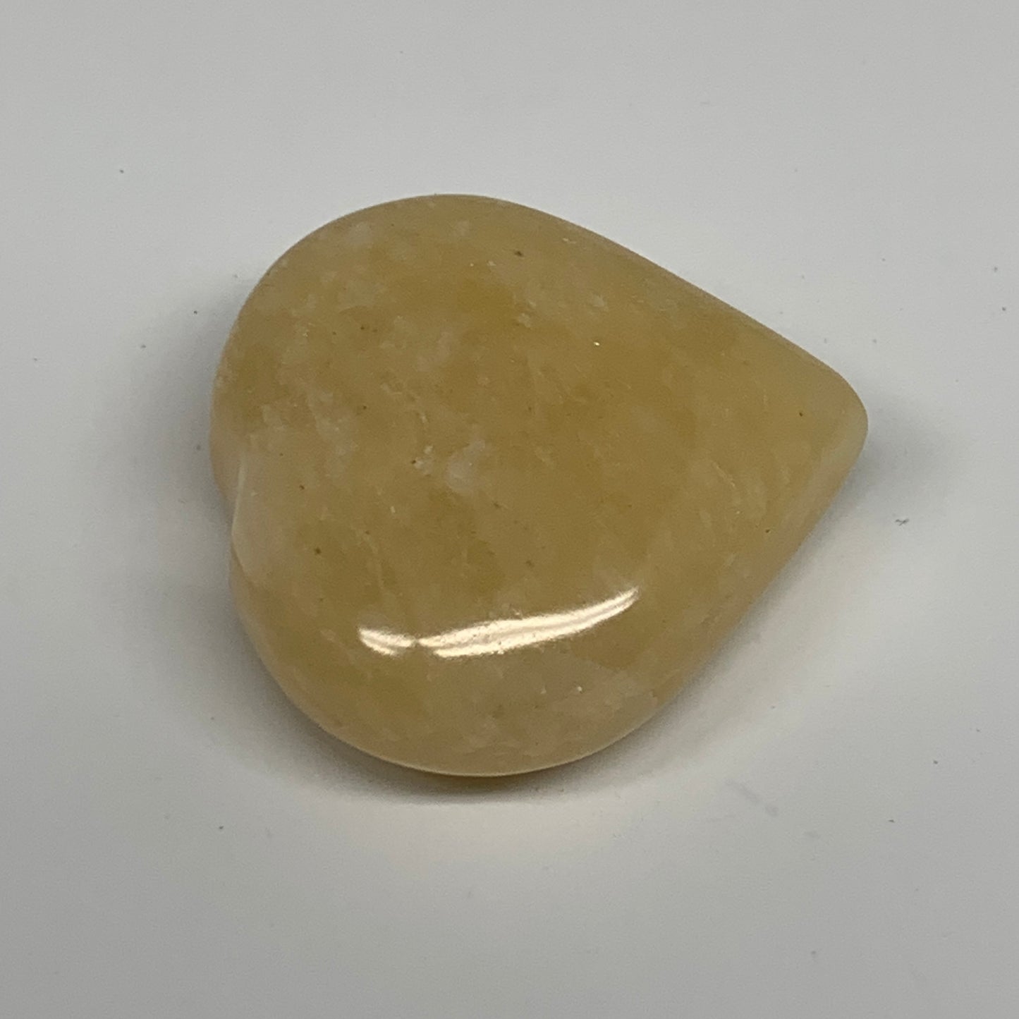 88.9g,2.1"x2.1"x0.9" Natural Yellow Aventurine Heart Crystal Stone @India, B2835