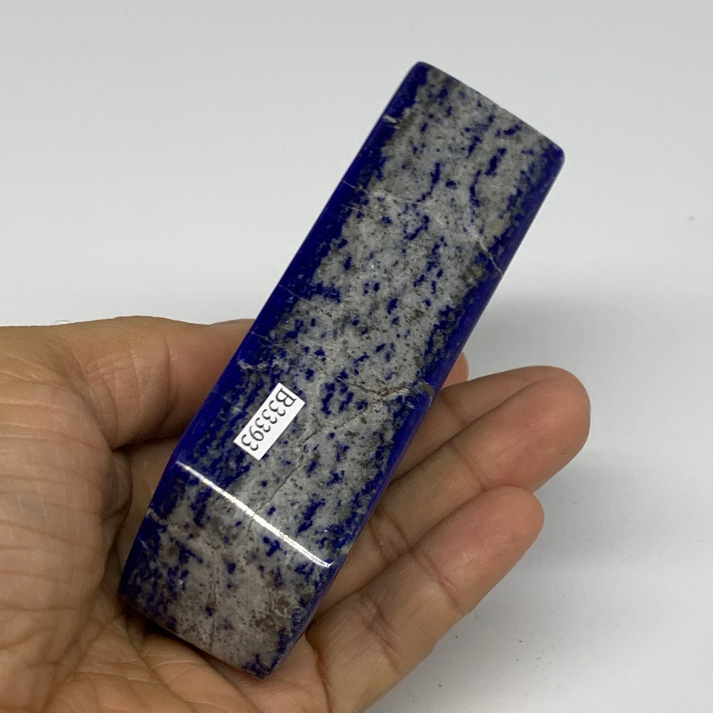 0.78 lbs, 4.2"x1.9"x1.2", Natural Freeform Lapis Lazuli from Afghanistan, B33393