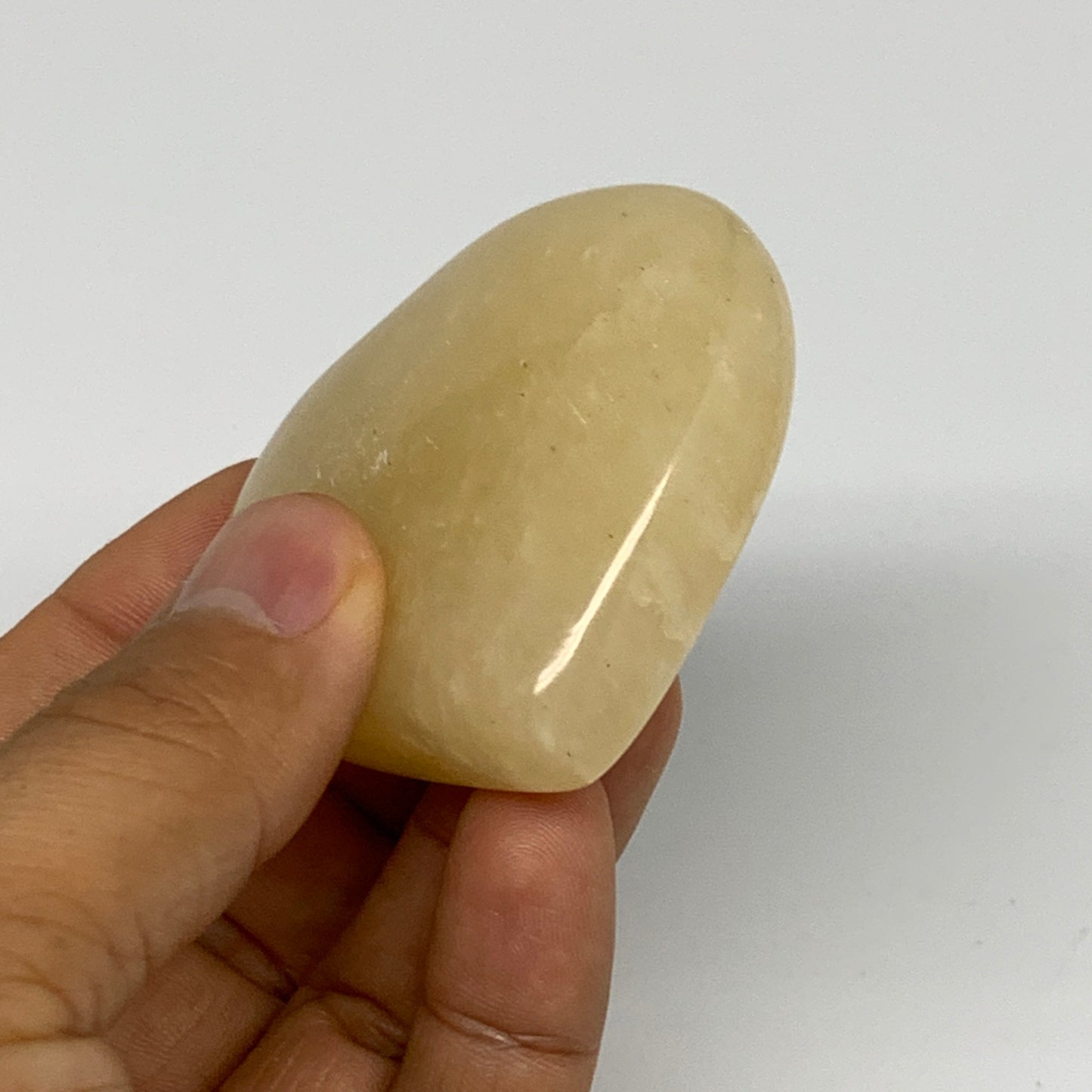 85.1g,2.1"x2.2"x0.7" Natural Yellow Aventurine Heart Crystal Stone @India, B2835