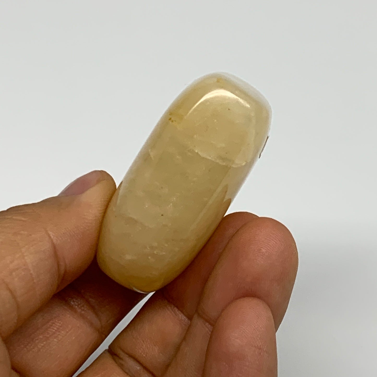 87g,2"x2"x0.8" Natural Yellow Aventurine Heart Crystal Stone @India, B28355