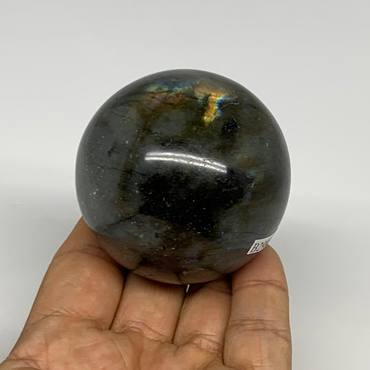 263.8g, 2.3"(57mm), Labradorite Sphere Gemstone,Crystal @Madagascar, B29882