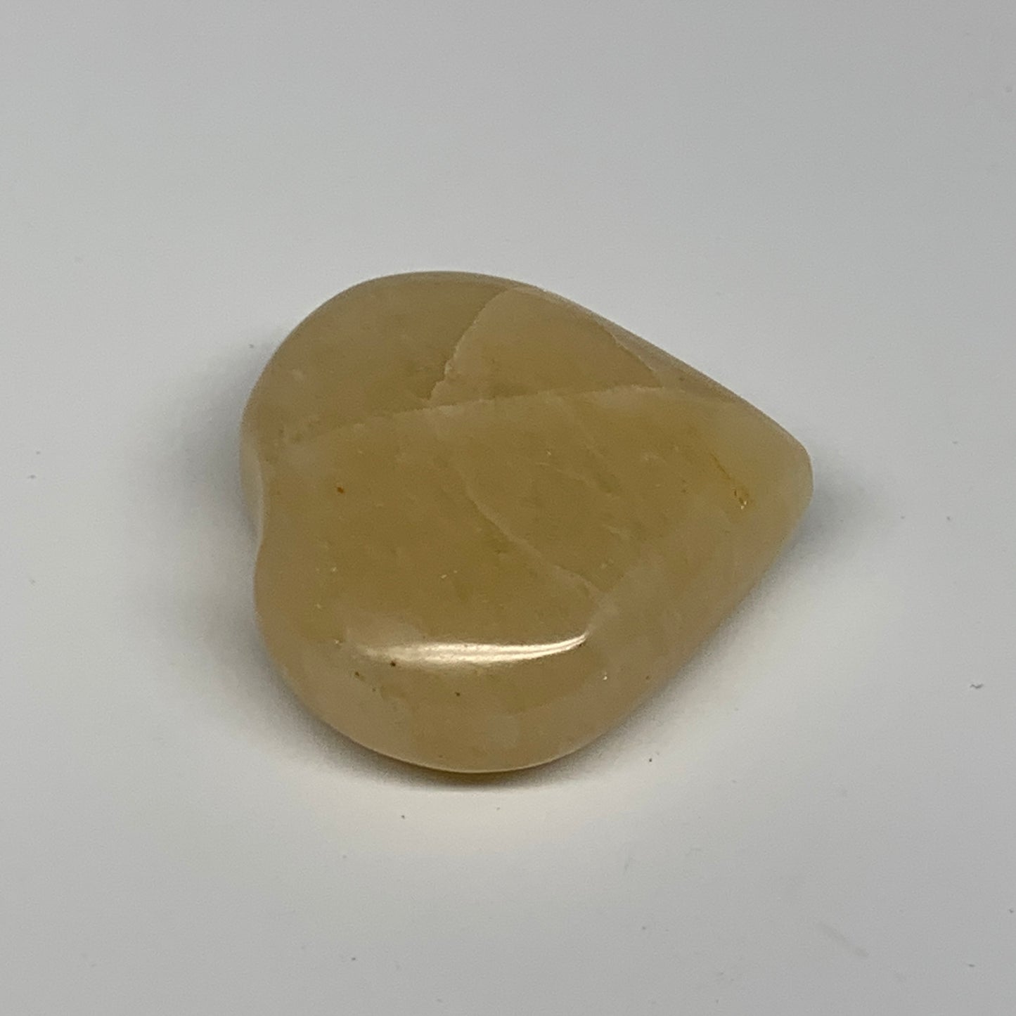 87g,2"x2"x0.8" Natural Yellow Aventurine Heart Crystal Stone @India, B28355