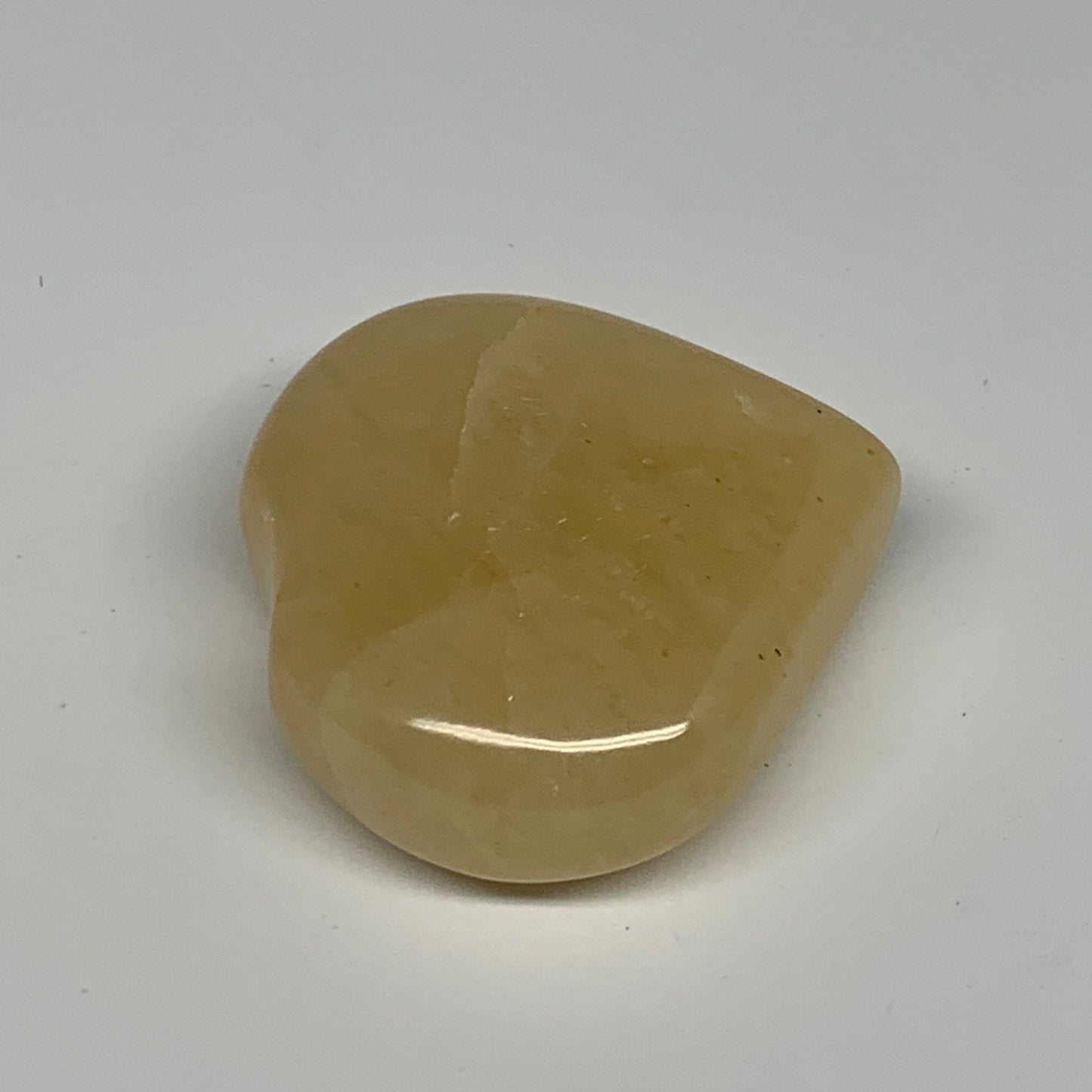 83.5g,2"x2.1"x0.8" Natural Yellow Aventurine Heart Crystal Stone @India, B28356