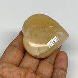 80.5g,2"x2"x0.8" Natural Yellow Aventurine Heart Crystal Stone @India, B28357