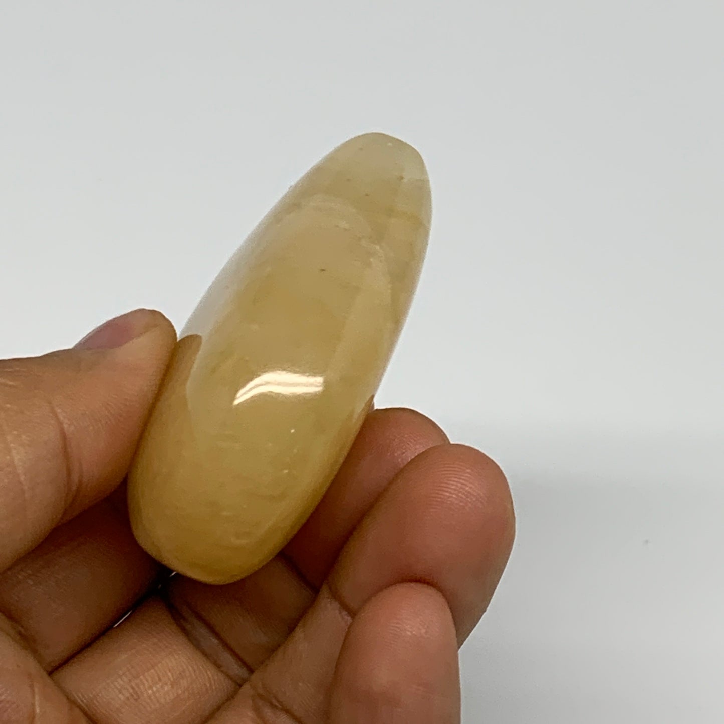 80.5g,2"x2"x0.8" Natural Yellow Aventurine Heart Crystal Stone @India, B28357