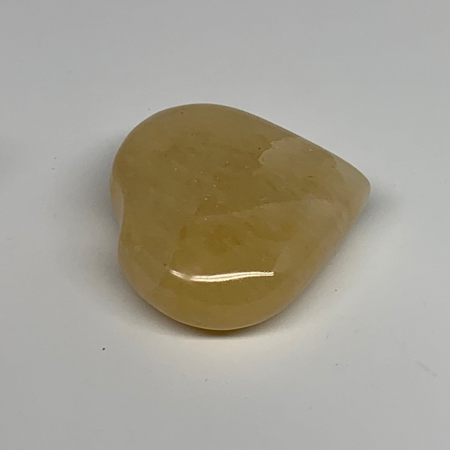 80.5g,2"x2"x0.8" Natural Yellow Aventurine Heart Crystal Stone @India, B28357