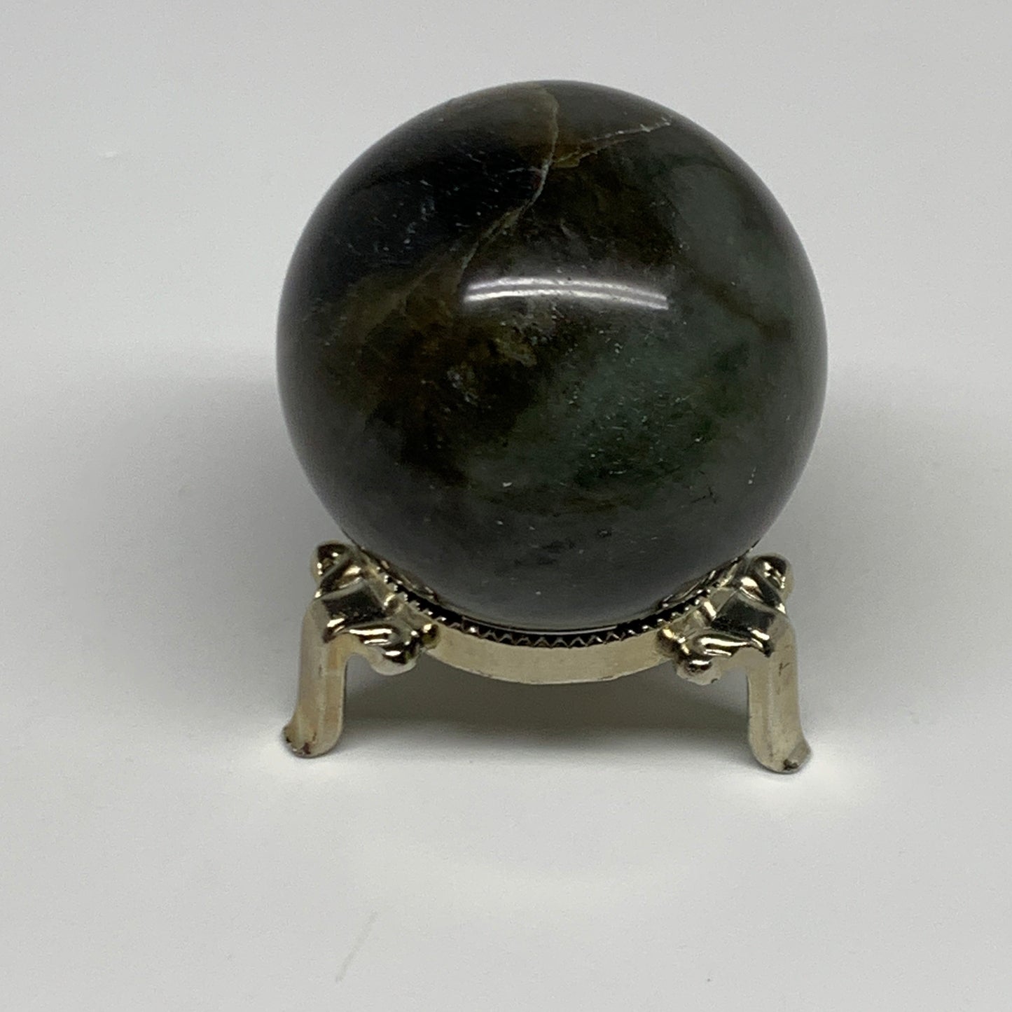 228.2g, 2.1"(55mm), Labradorite Sphere Gemstone,Crystal @Madagascar, B29884