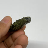 22.3g, 1.9"x1.1"x0.5",Green Epidote Custer/Leaf Mineral Specimen @Pakistan,B2755