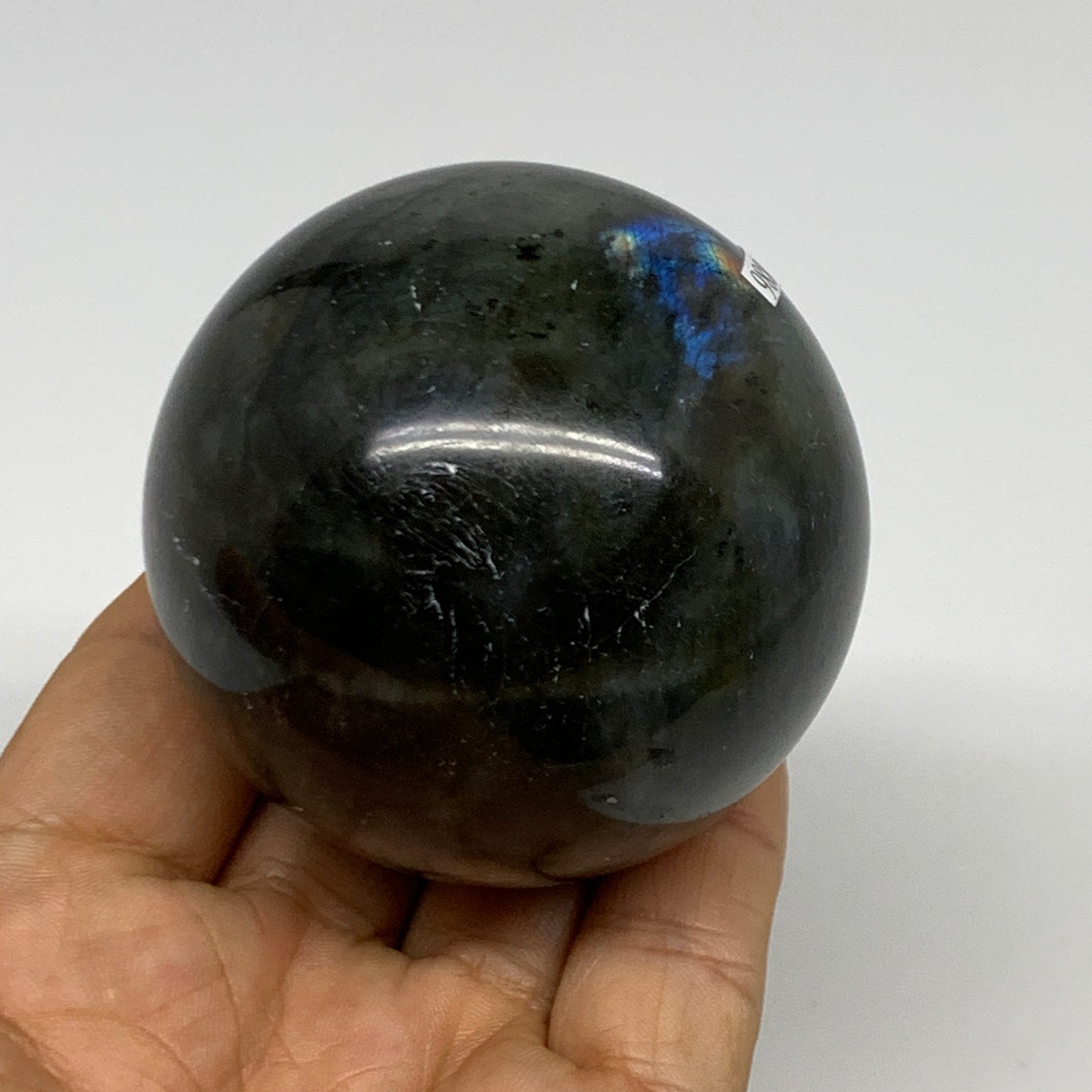 306.9g, 2.4"(60mm), Labradorite Sphere Gemstone,Crystal @Madagascar, B29886