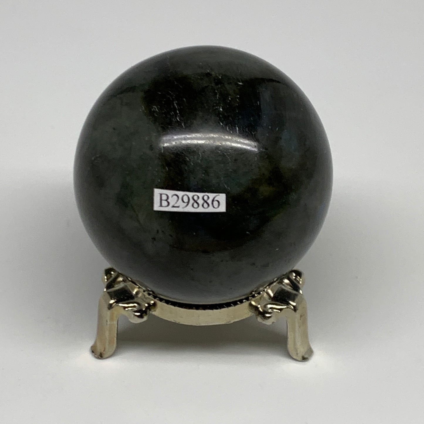 306.9g, 2.4"(60mm), Labradorite Sphere Gemstone,Crystal @Madagascar, B29886