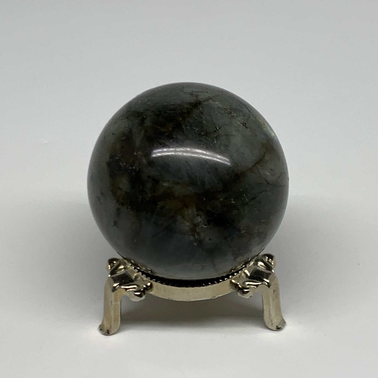 253g, 2.2"(57mm), Labradorite Sphere Gemstone,Crystal @Madagascar, B29887