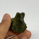 35.6g, 1.7"x1.9"x0.7",Green Epidote Custer/Leaf Mineral Specimen @Pakistan,B2755