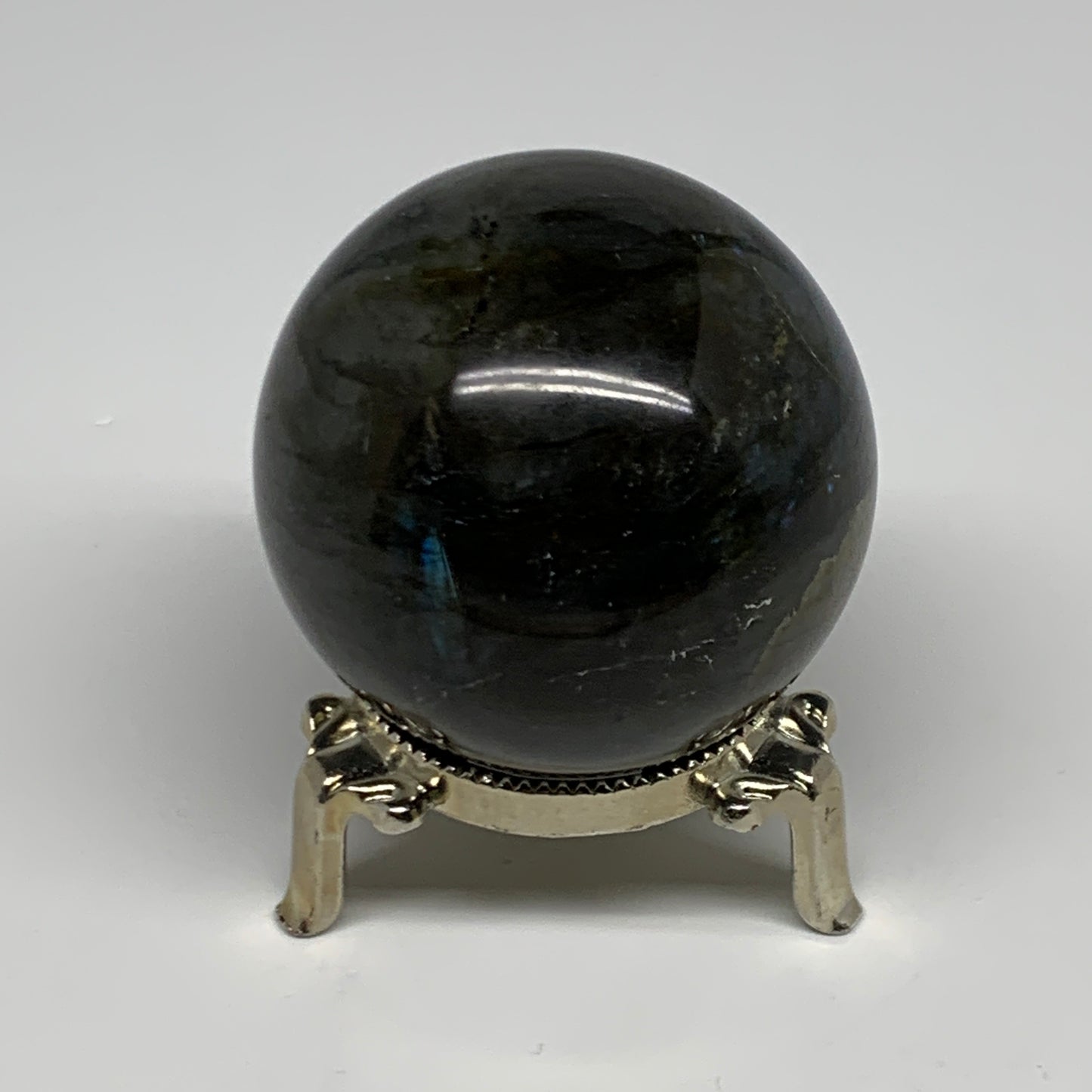 246.5g, 2.2"(56mm), Labradorite Sphere Gemstone,Crystal @Madagascar, B29888