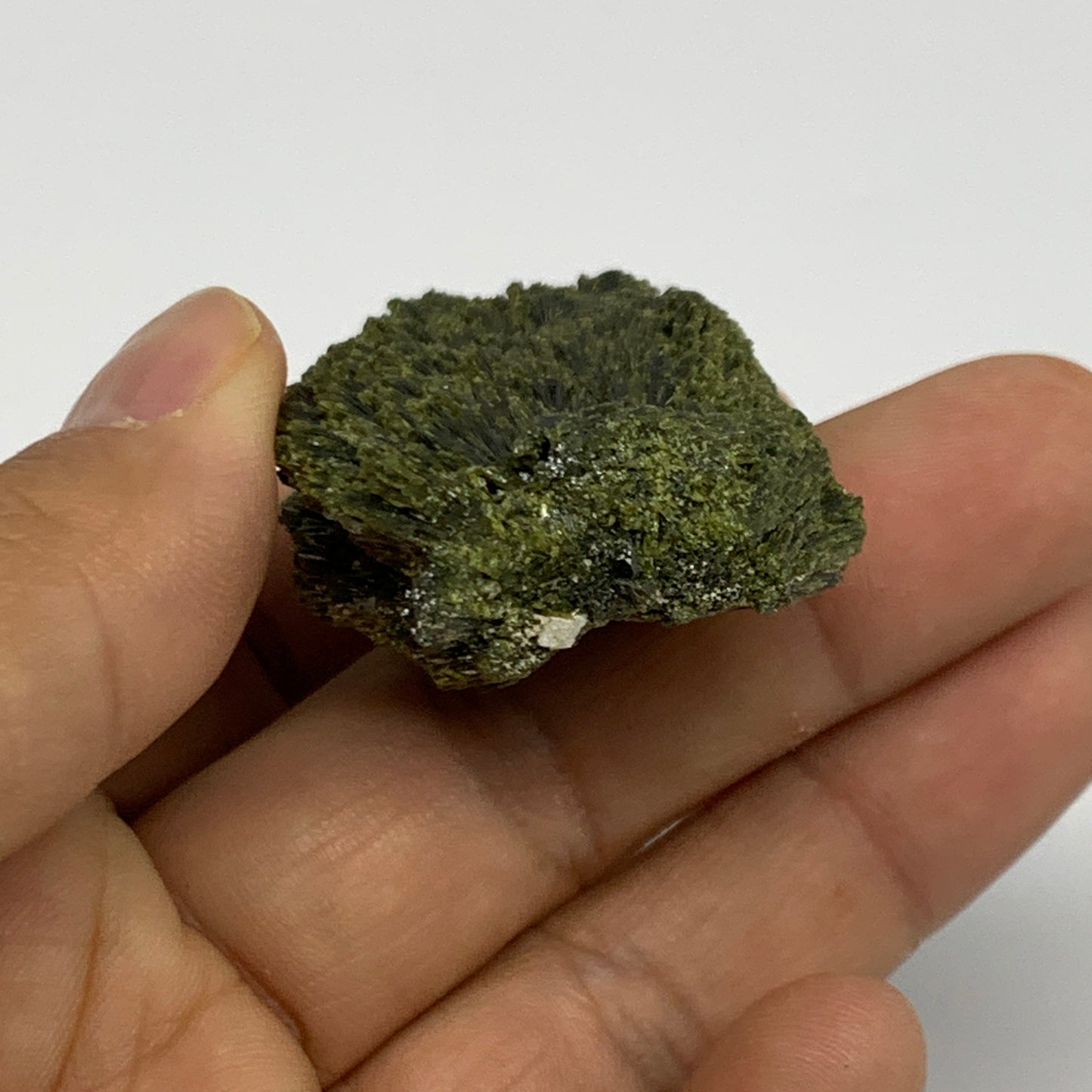 36.6g, 2.2"x1.2"x0.6",Green Epidote Custer/Leaf Mineral Specimen @Pakistan,B2755