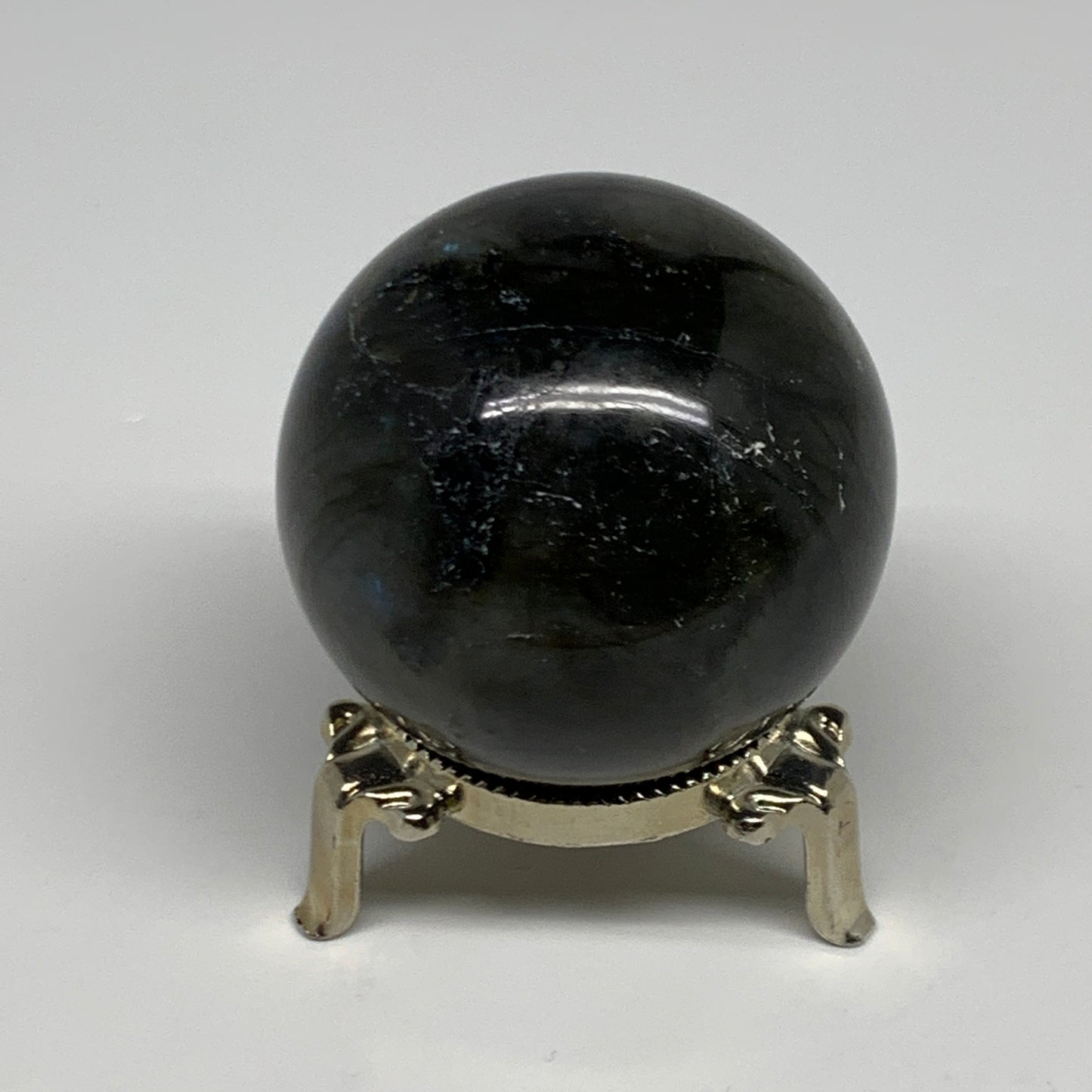 246.5g, 2.2"(56mm), Labradorite Sphere Gemstone,Crystal @Madagascar, B29888