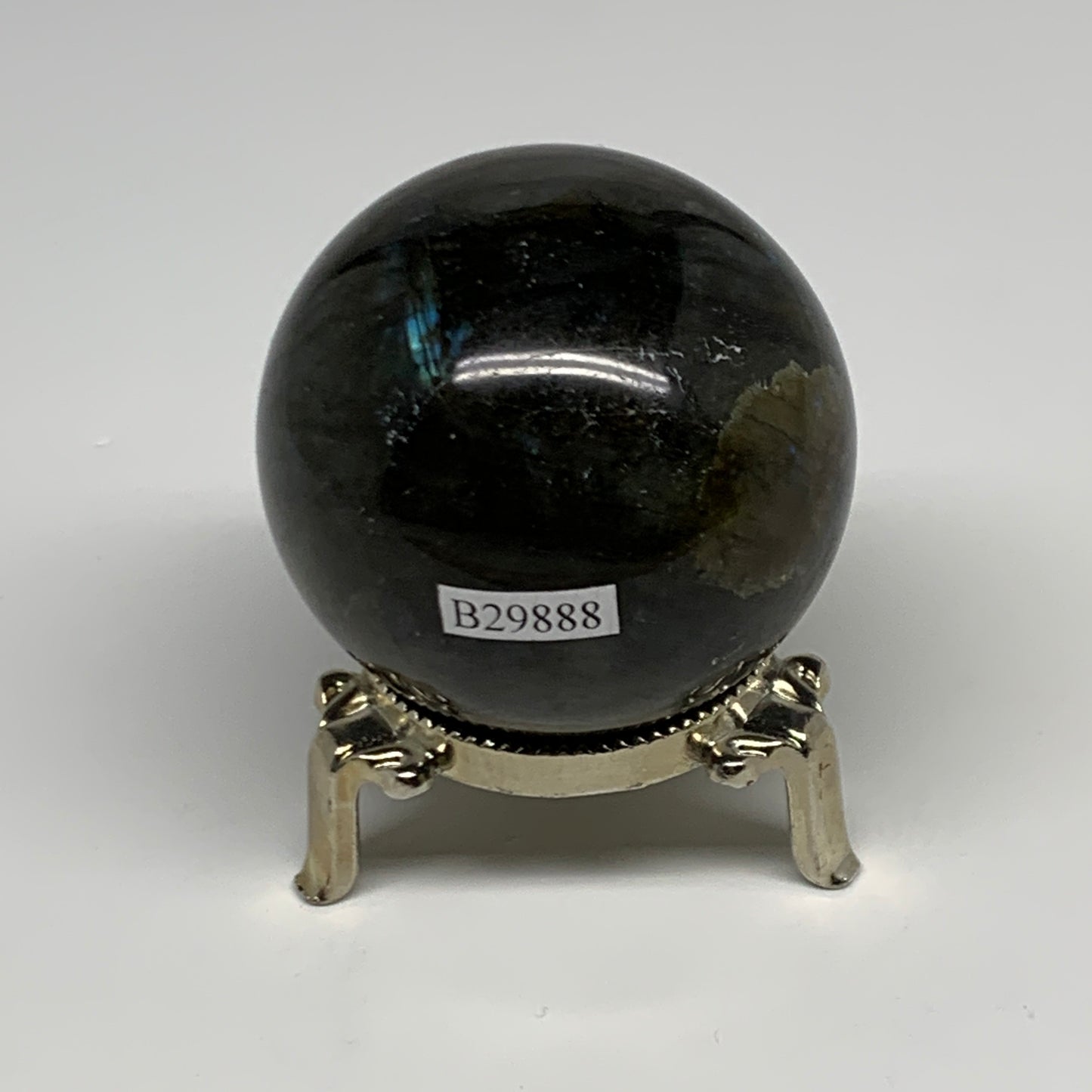 246.5g, 2.2"(56mm), Labradorite Sphere Gemstone,Crystal @Madagascar, B29888