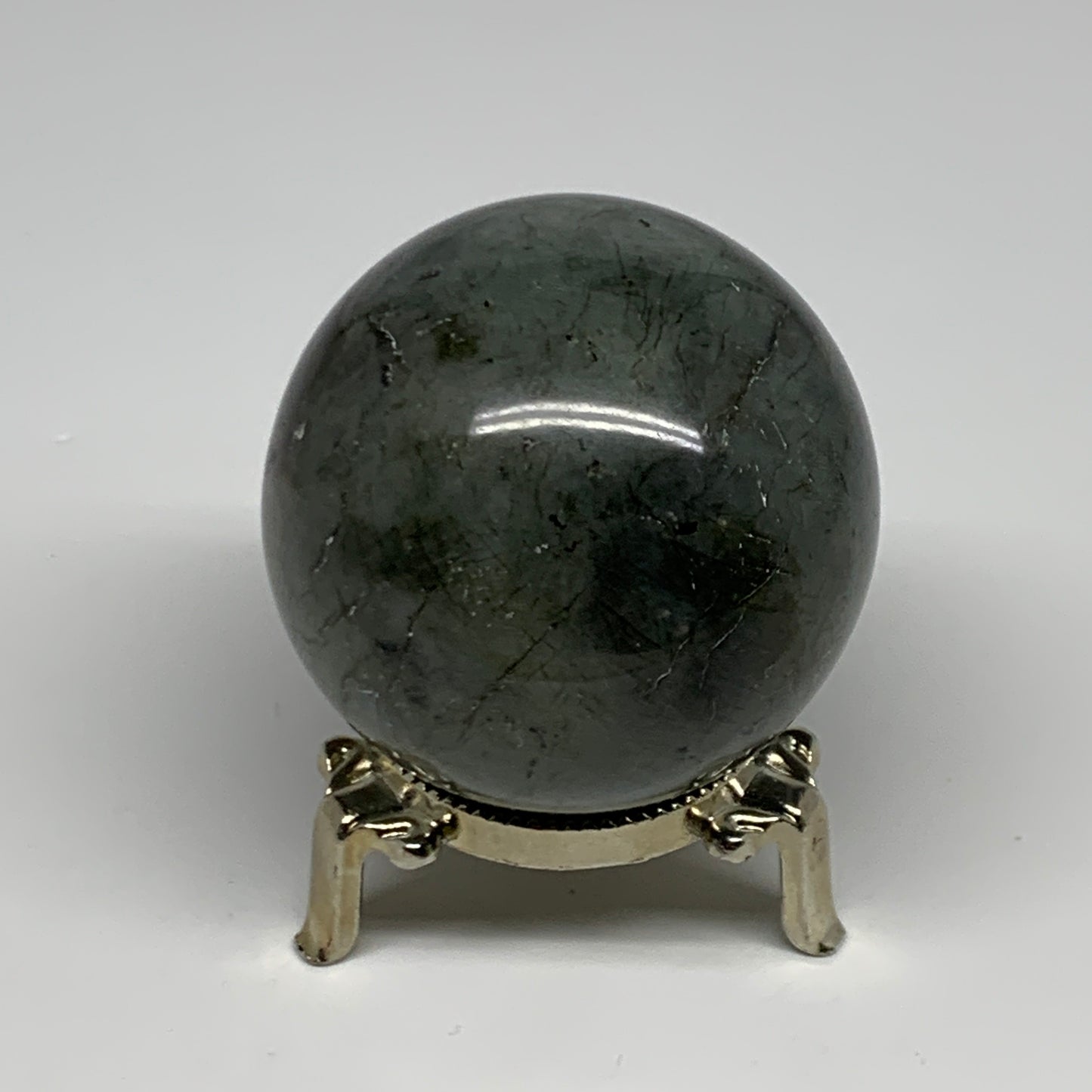 290.6g, 2.3"(59mm), Labradorite Sphere Gemstone,Crystal @Madagascar, B29890