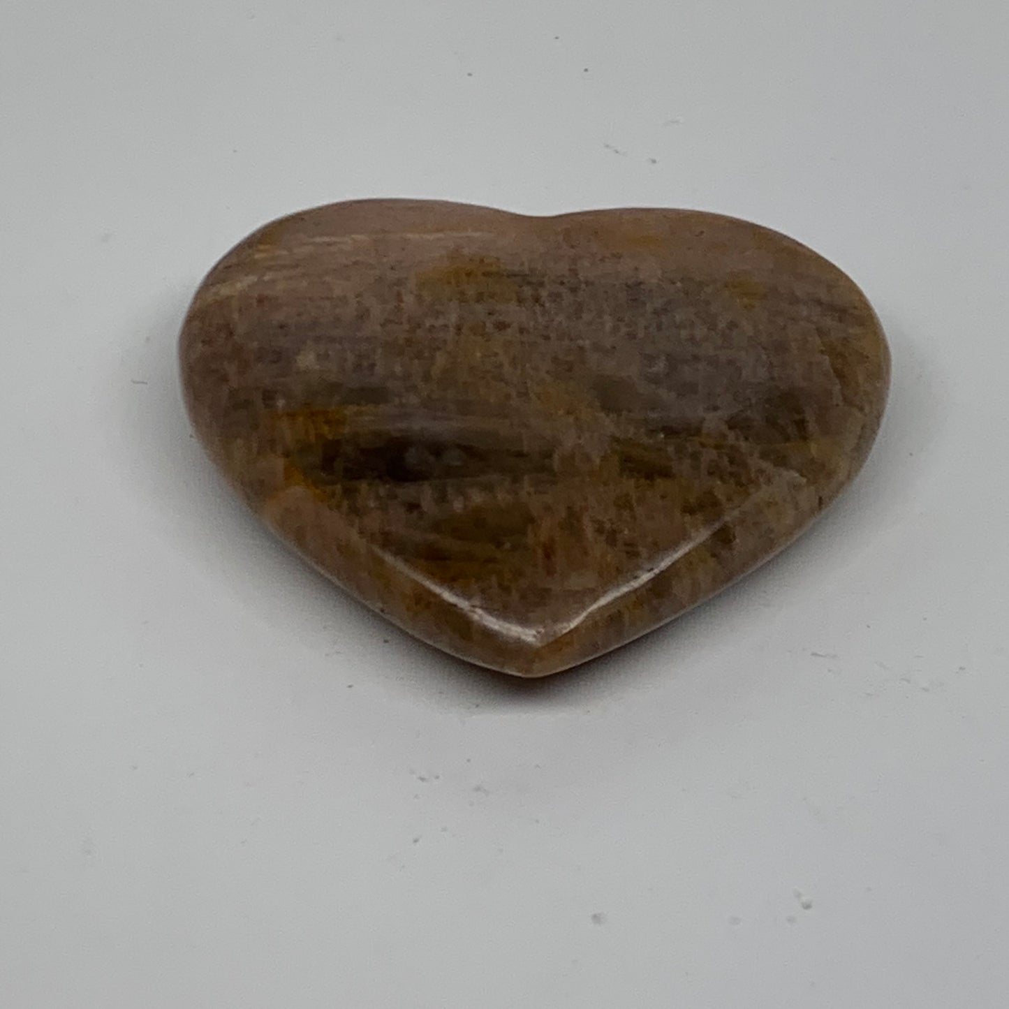 0.11 lbs, 2"x2.2"x0.5", Black Moonstone Heart Polished Crystal Decor, B37875