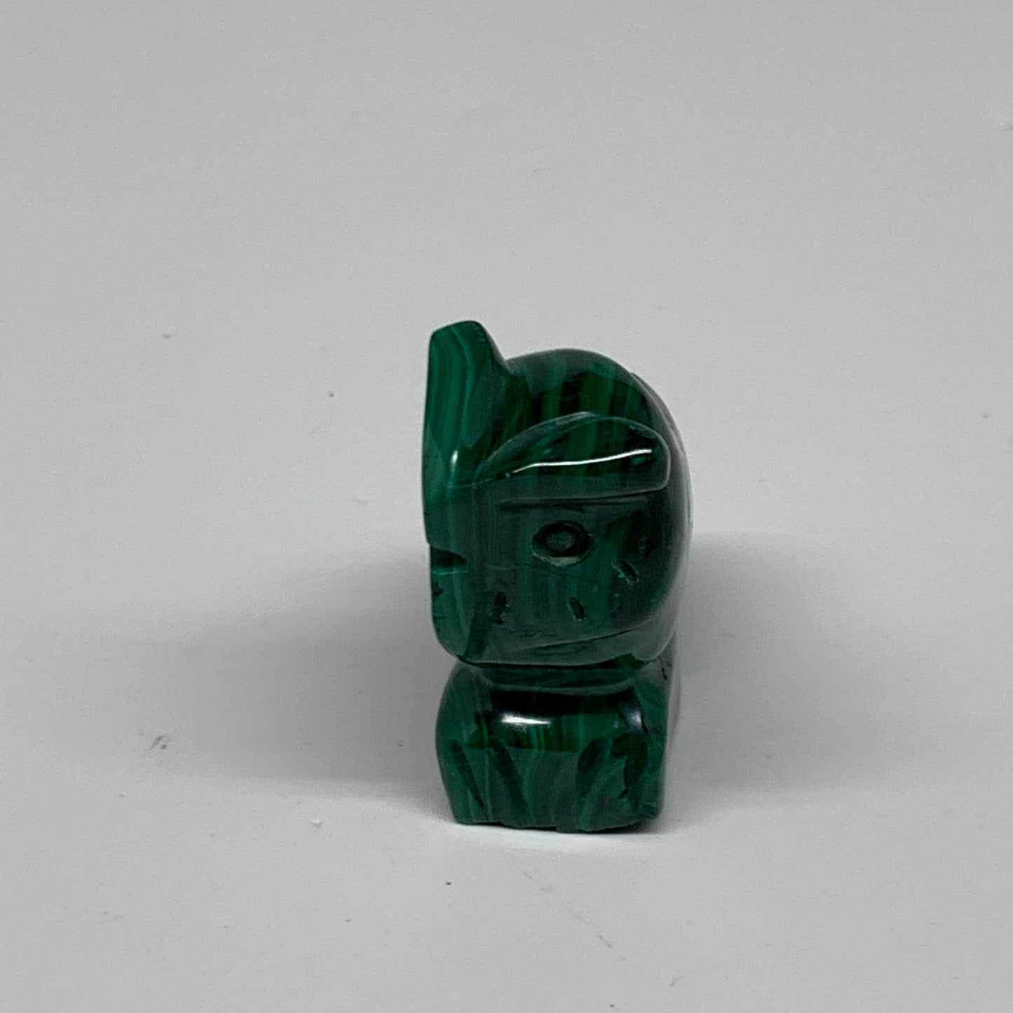 90g, 2.4"x1.8"x0.9" Natural Solid Malachite Penguin Figurine @Congo, B32749