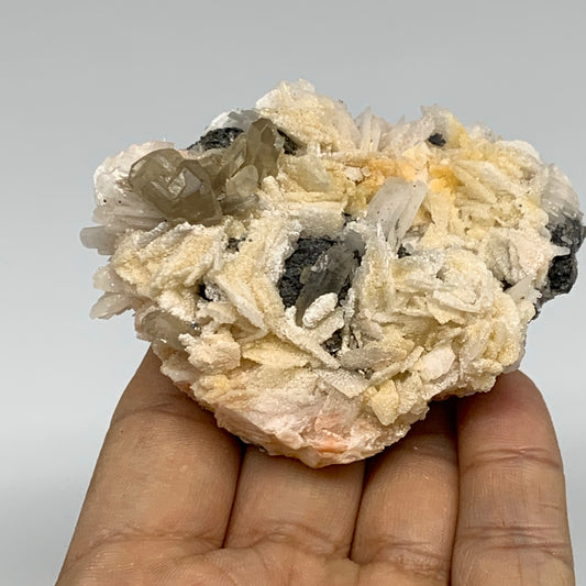 0.65 lbs, 2.9"x2.4"x1.4", Natural Ceresite Galena On Barite Mineral Specimen, B3