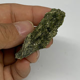 18.6g, 2.1"x0.8"x0.6",Green Epidote Custer/Leaf Mineral Specimen @Pakistan,B2756