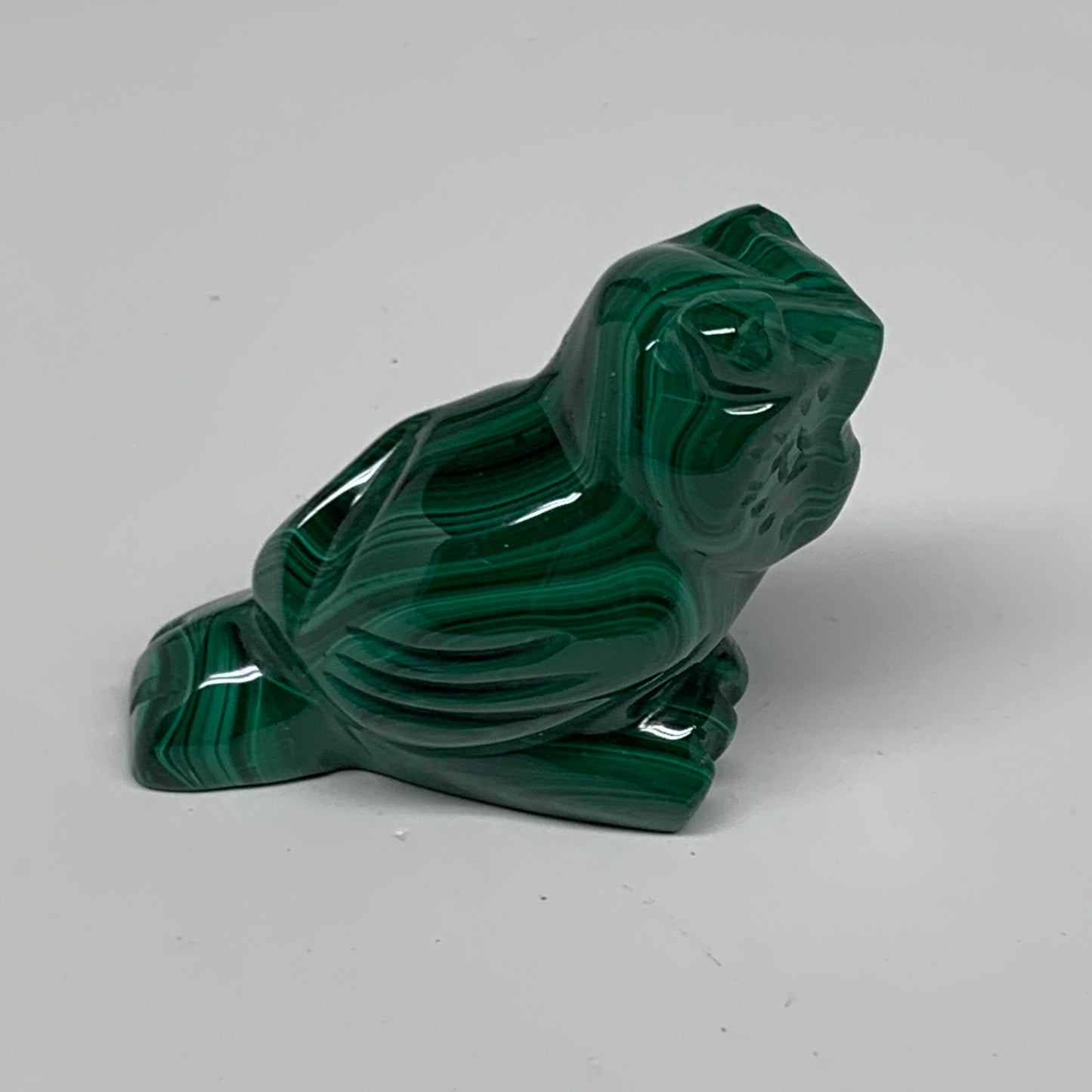 133.6g, 3"x1.5"x1.2" Natural Solid Malachite Penguin Figurine @Congo, B32751