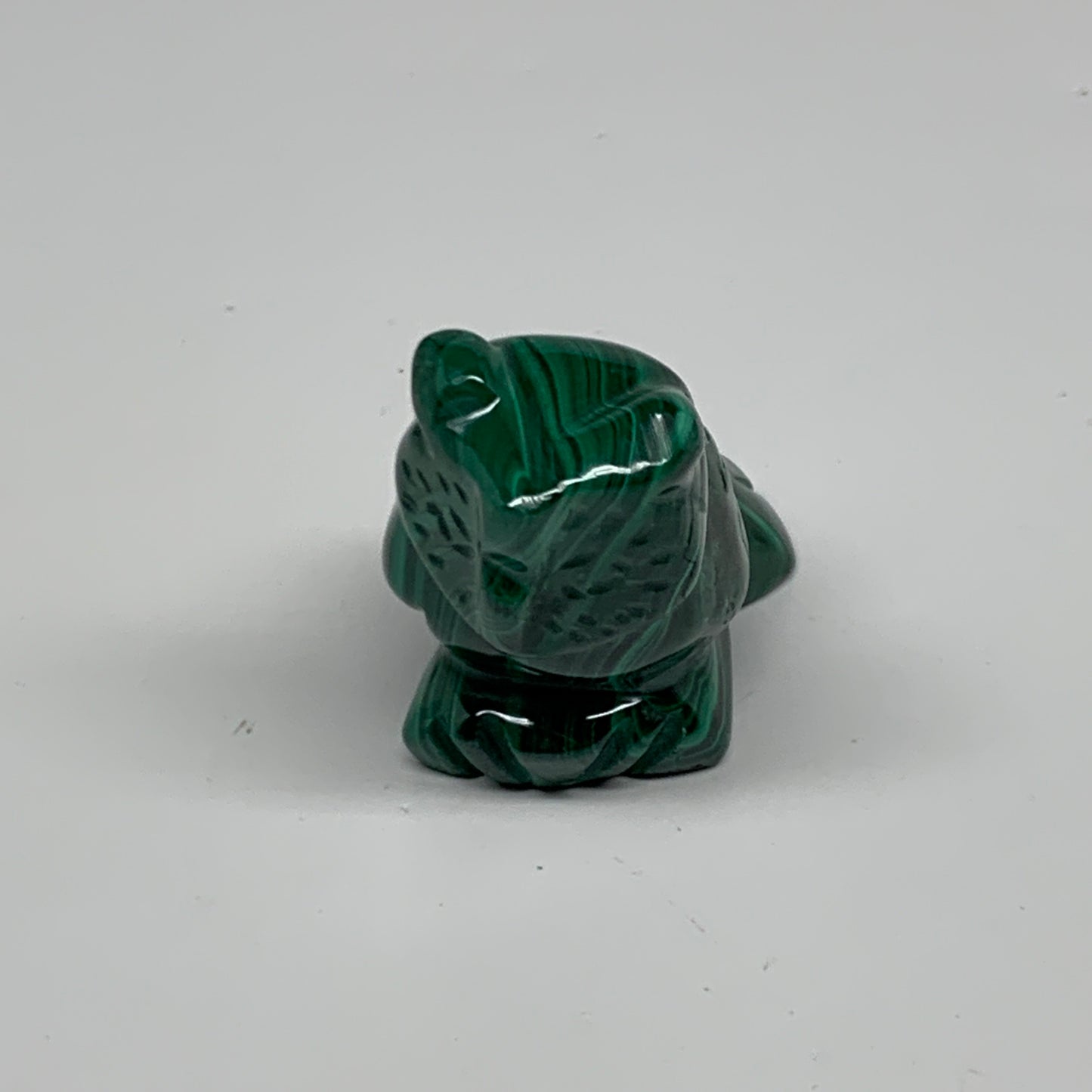 133.6g, 3"x1.5"x1.2" Natural Solid Malachite Penguin Figurine @Congo, B32751