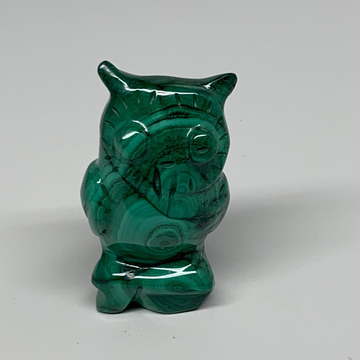 118.6g, 2.5"x1.4"x1.1" Natural Solid Malachite Penguin Figurine @Congo, B32753