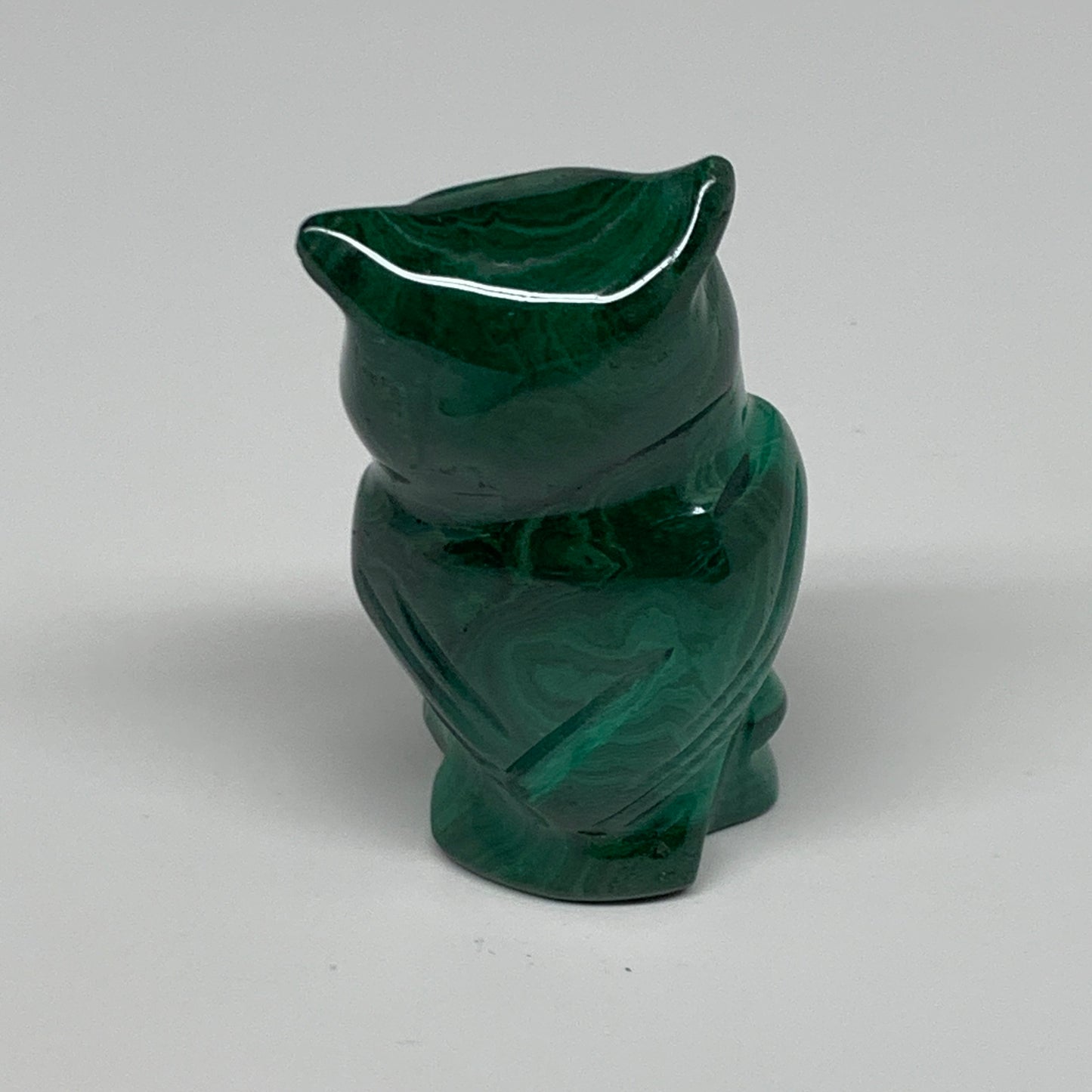 118.6g, 2.5"x1.4"x1.1" Natural Solid Malachite Penguin Figurine @Congo, B32753