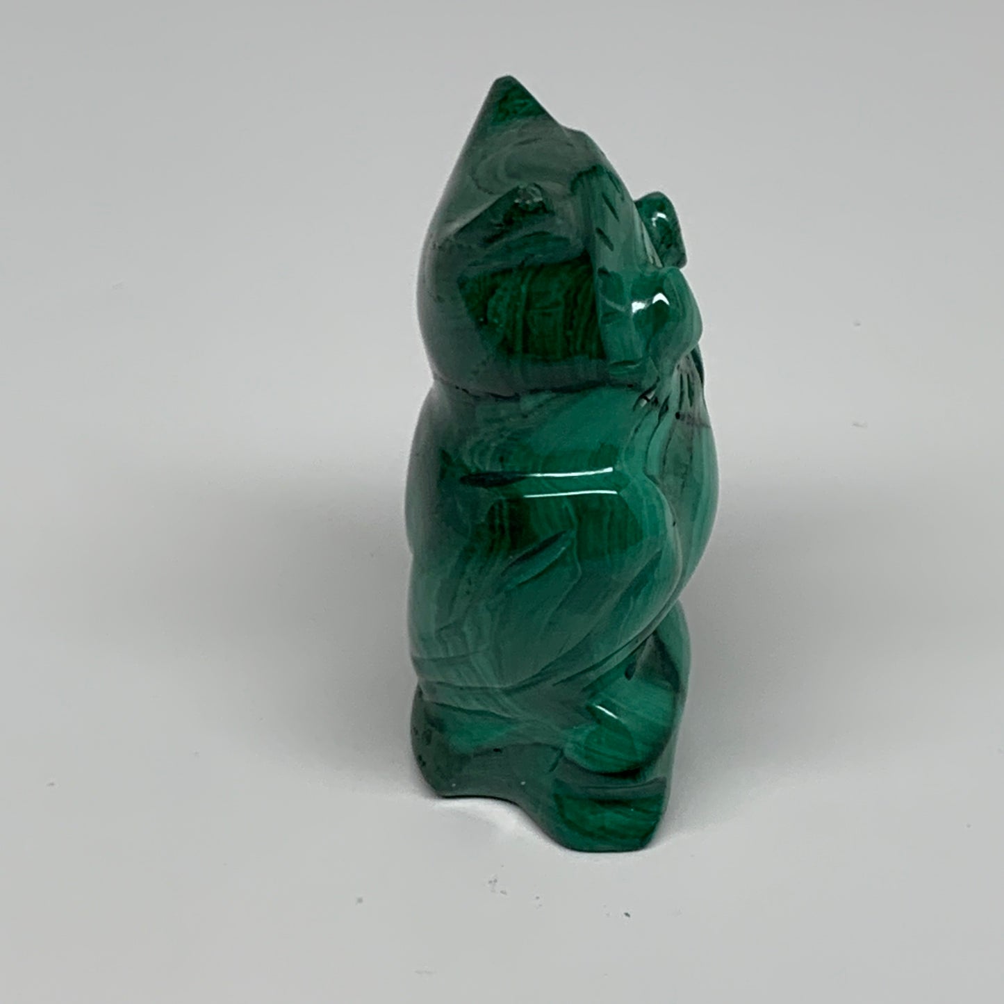 118.6g, 2.5"x1.4"x1.1" Natural Solid Malachite Penguin Figurine @Congo, B32753