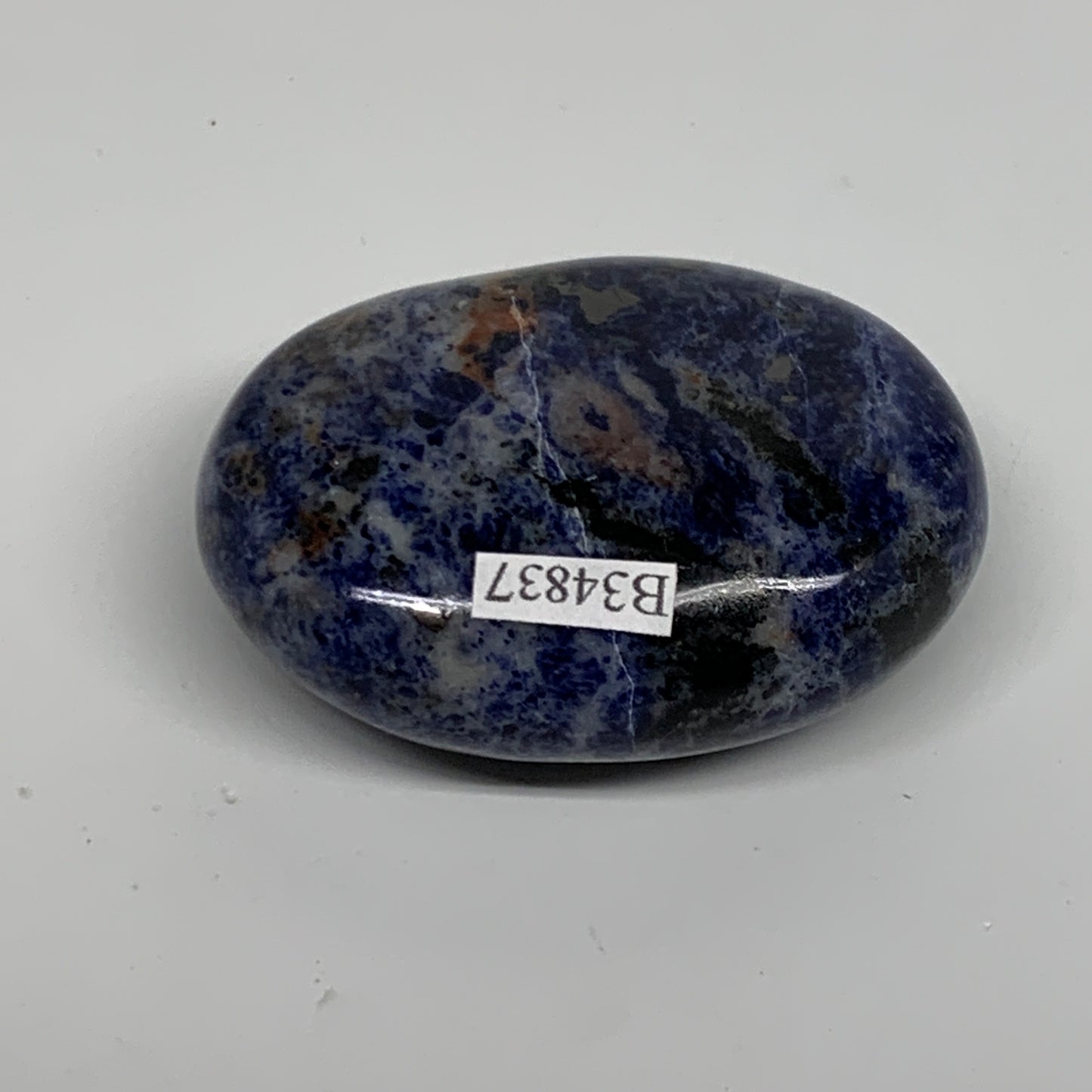 92.5g, 2.3"x1.7"x0.9", Sodalite Palm-Stone Crystal Polished Handmade, B34837