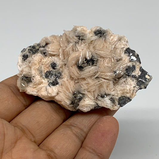 0.30 lbs, 2.7"x1.7"x1.1", Natural Ceresit Galena On Barite Mineral Specimen, B33414