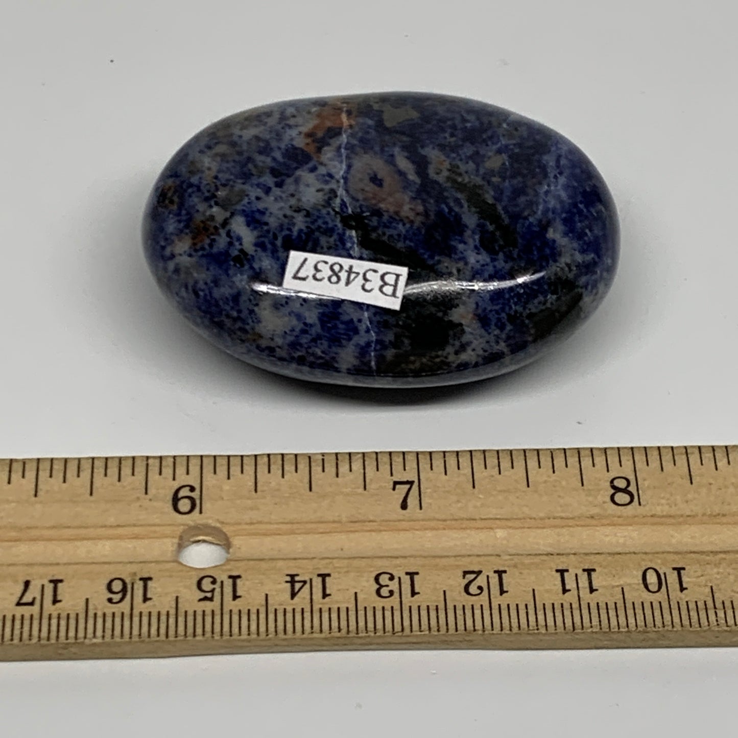92.5g, 2.3"x1.7"x0.9", Sodalite Palm-Stone Crystal Polished Handmade, B34837