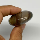 70.7g, 2.1"x1.7"x0.8", Natural Serpentine Palm-Stone Reiki @India, B28375