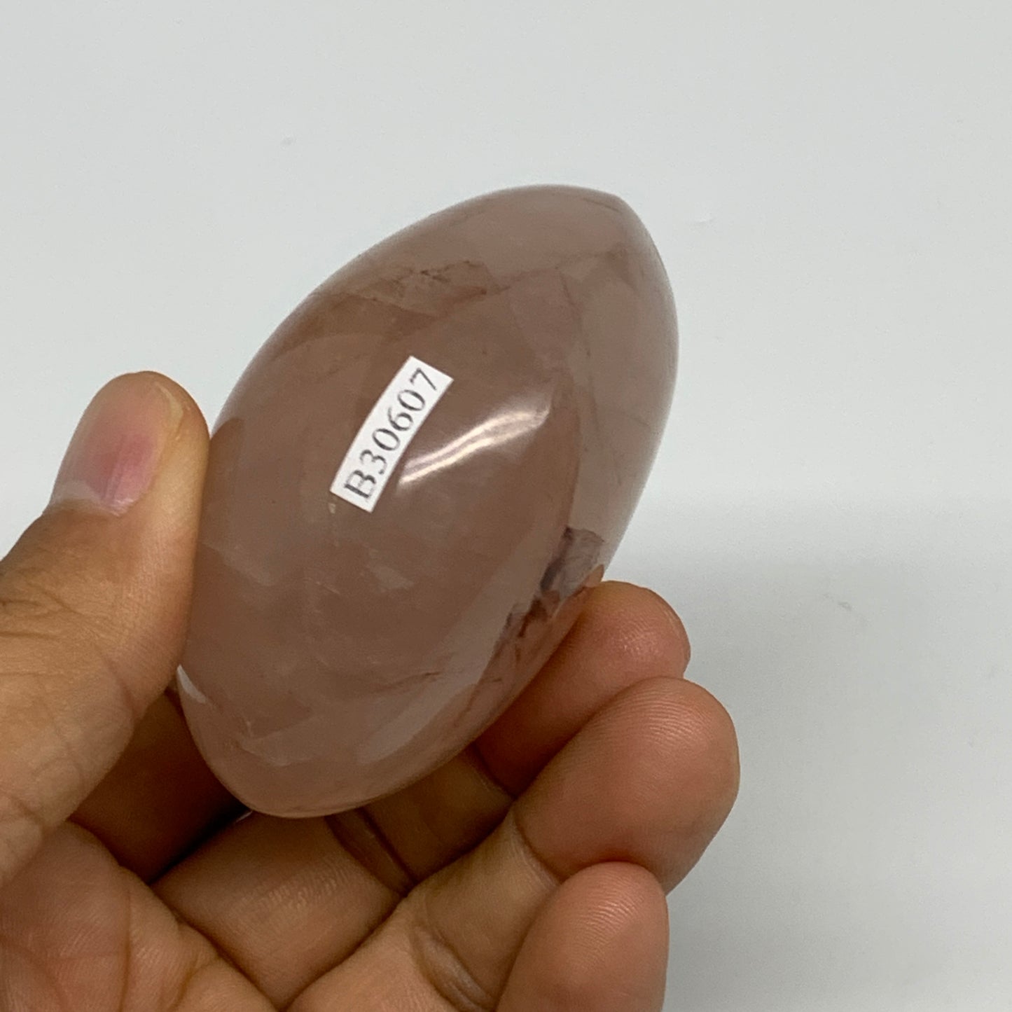 158.8g,2.5"x2"x1.4", Red Hematoid Fire Quartz Palm-Stone Crystal Polished, B3060