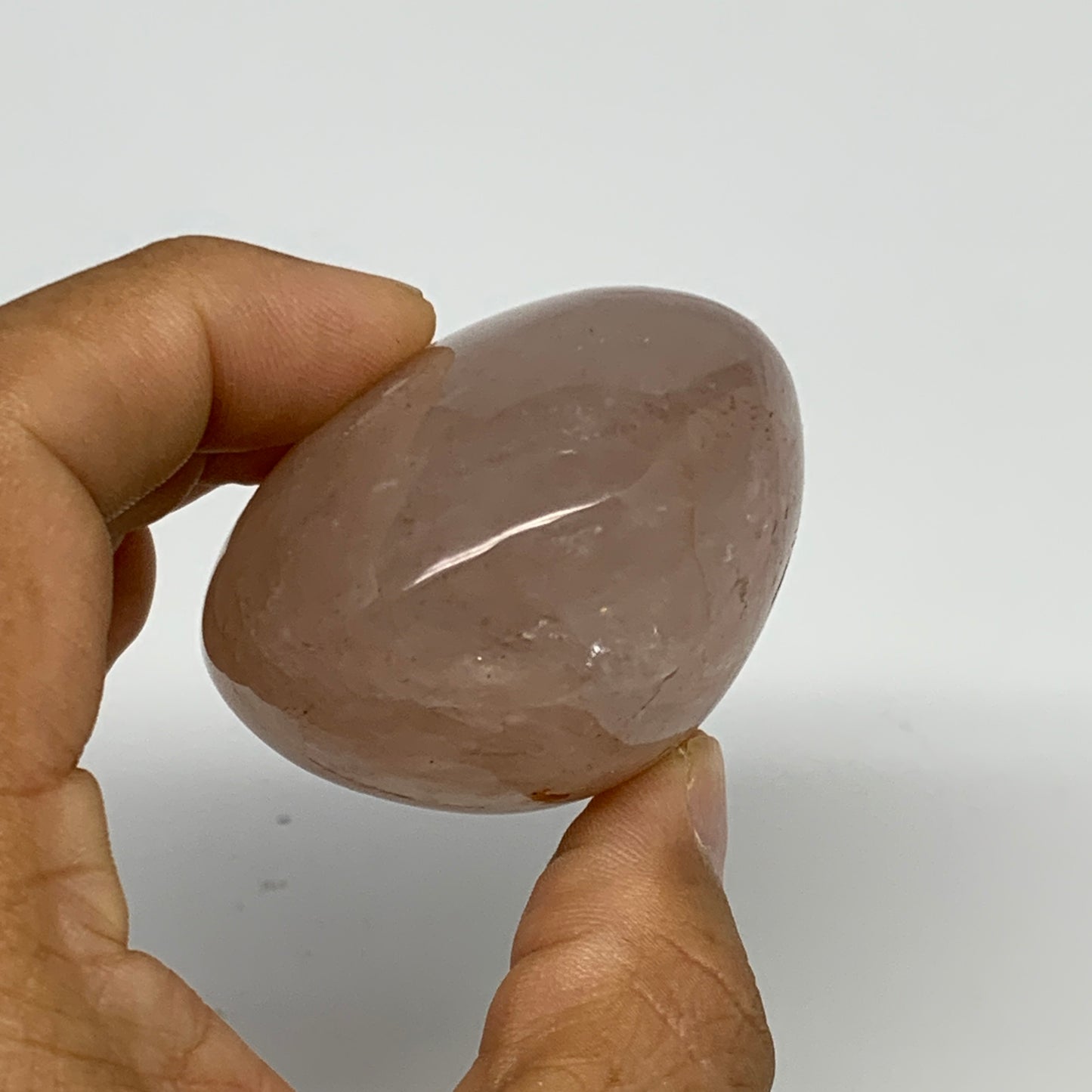 158.8g,2.5"x2"x1.4", Red Hematoid Fire Quartz Palm-Stone Crystal Polished, B3060