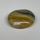 67.8g, 2.2"x1.7"x0.8", Natural Serpentine Palm-Stone Reiki @India, B28378