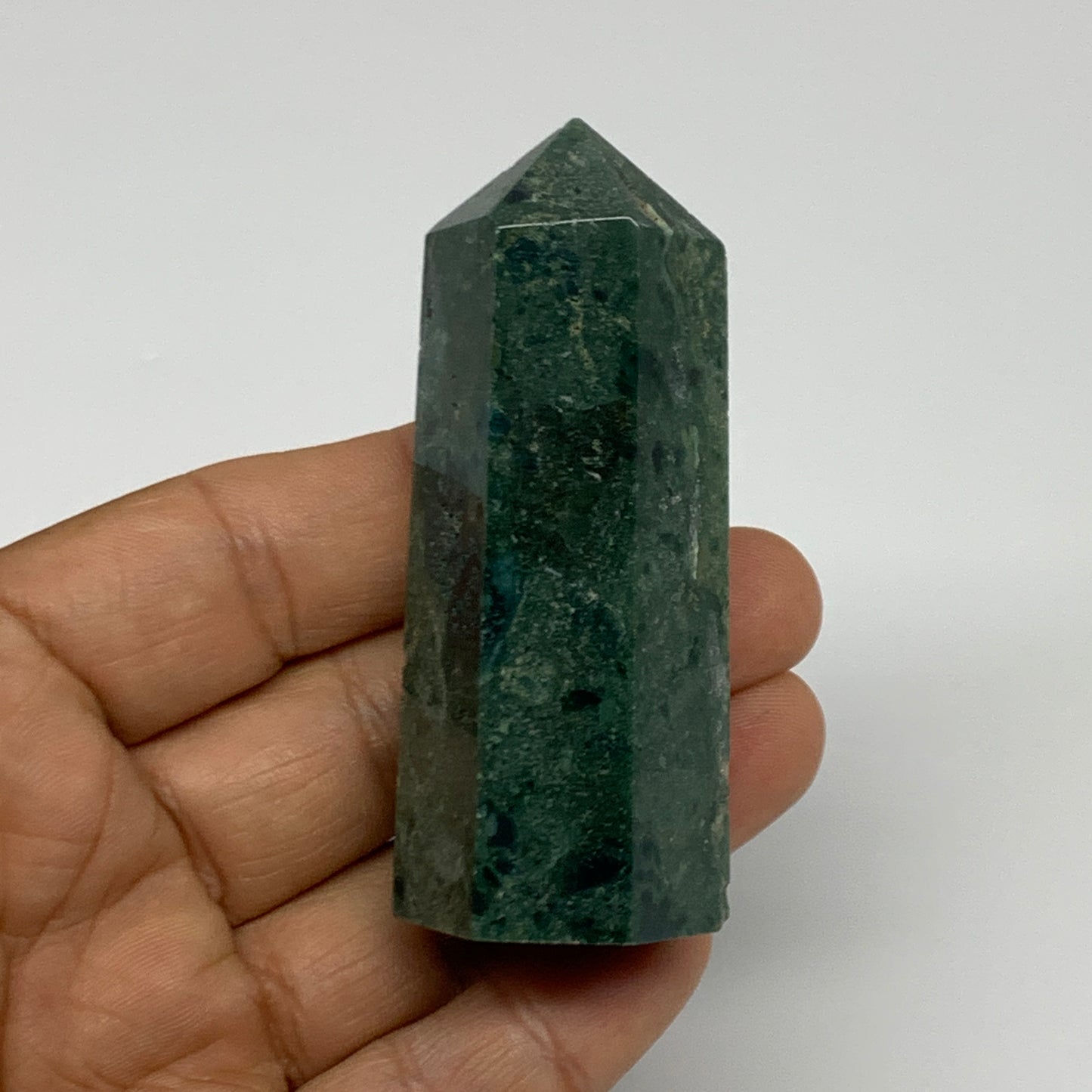 80.2g, 2.8"x1", Natural Ocean Jasper Tower Point Obelisk @Madagascar, B31459