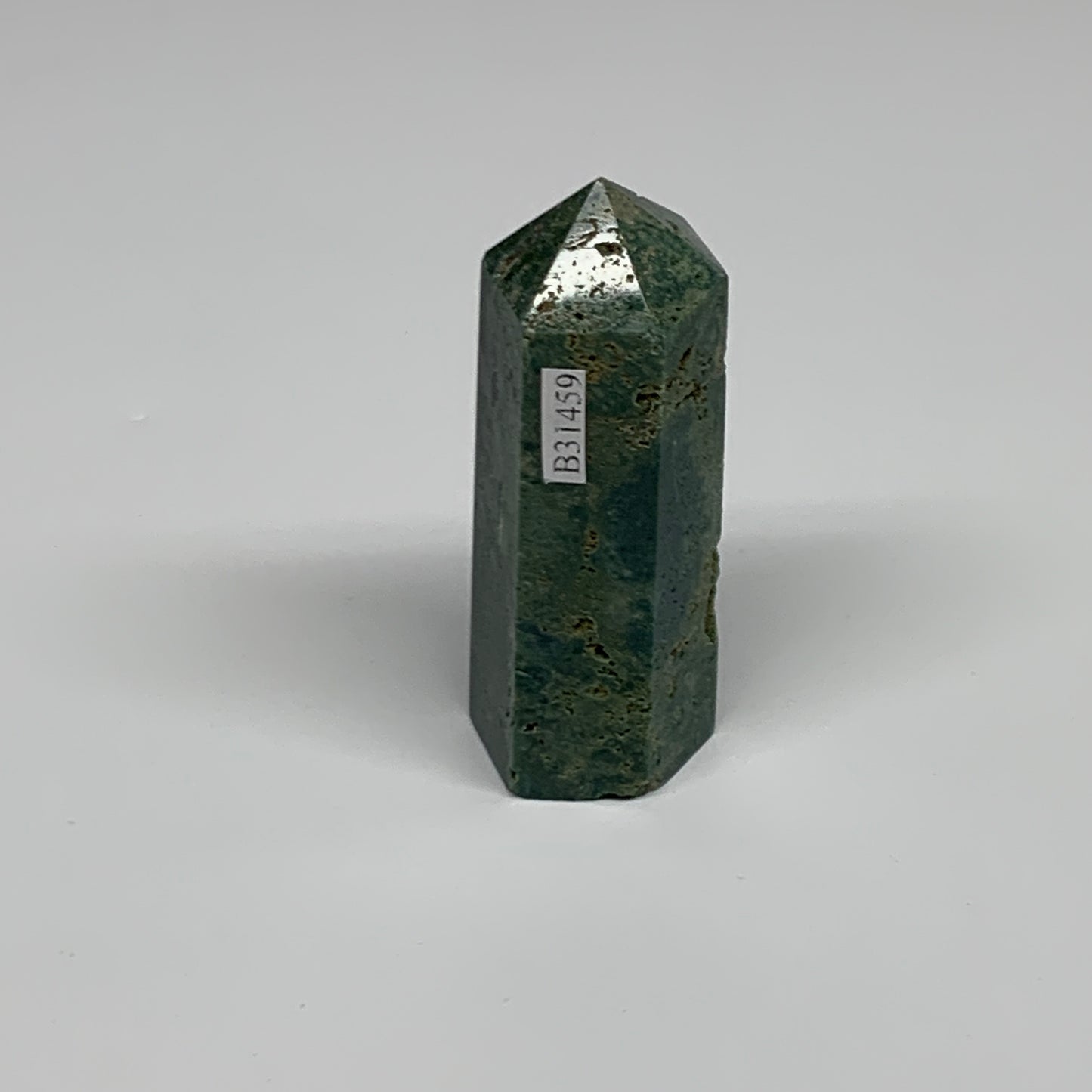 80.2g, 2.8"x1", Natural Ocean Jasper Tower Point Obelisk @Madagascar, B31459