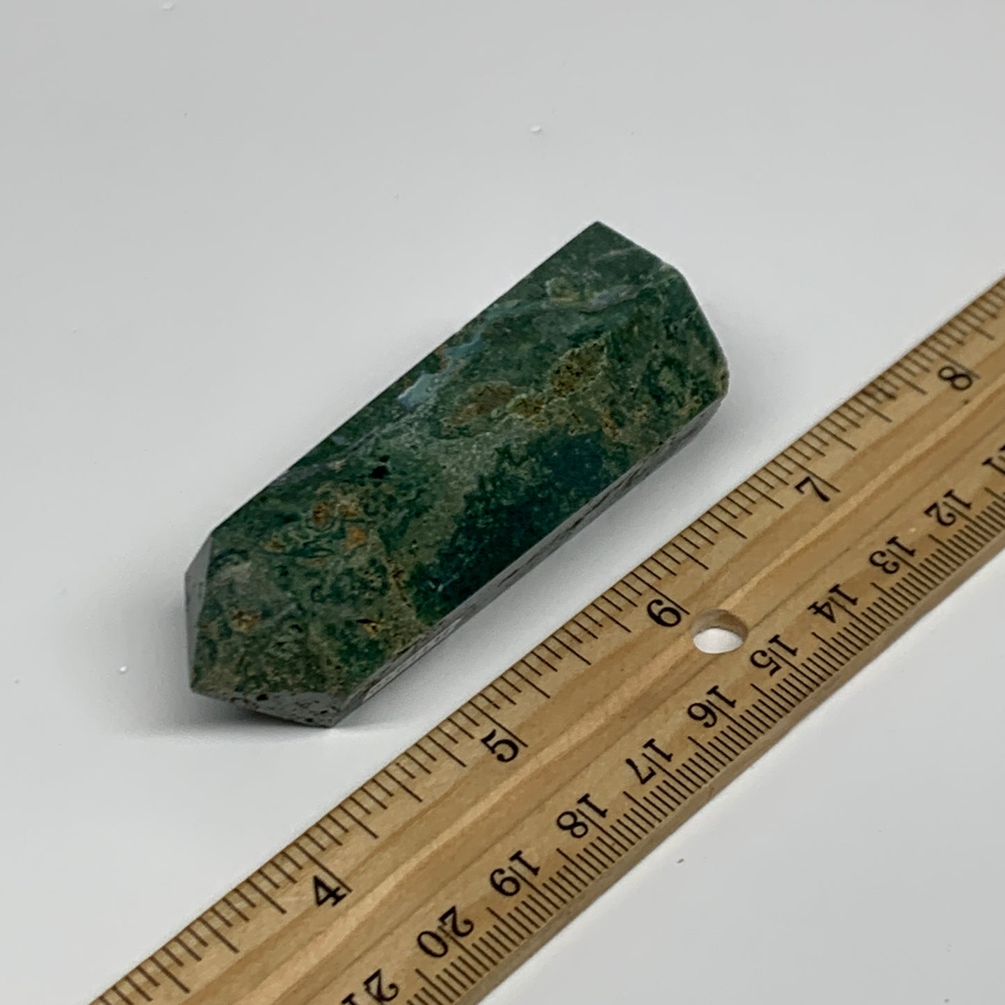 80.2g, 2.8"x1", Natural Ocean Jasper Tower Point Obelisk @Madagascar, B31459