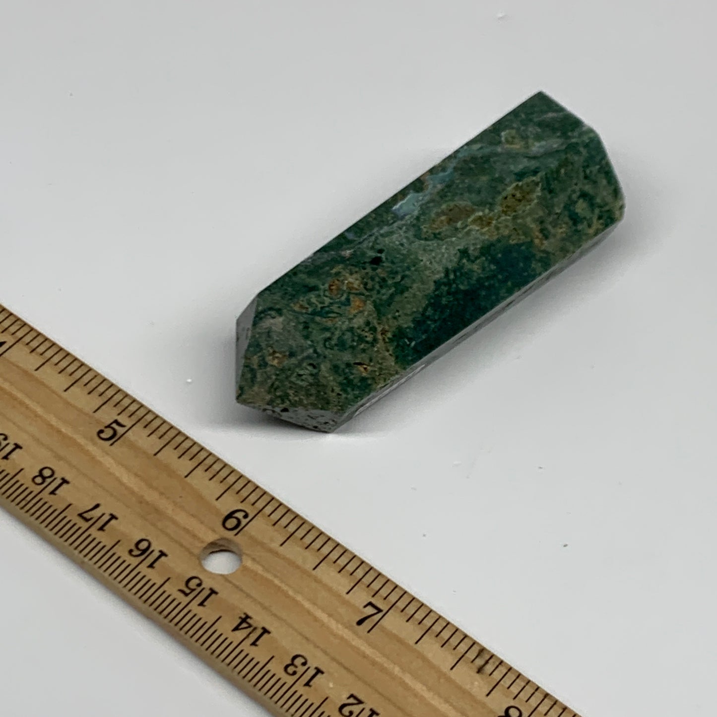 80.2g, 2.8"x1", Natural Ocean Jasper Tower Point Obelisk @Madagascar, B31459