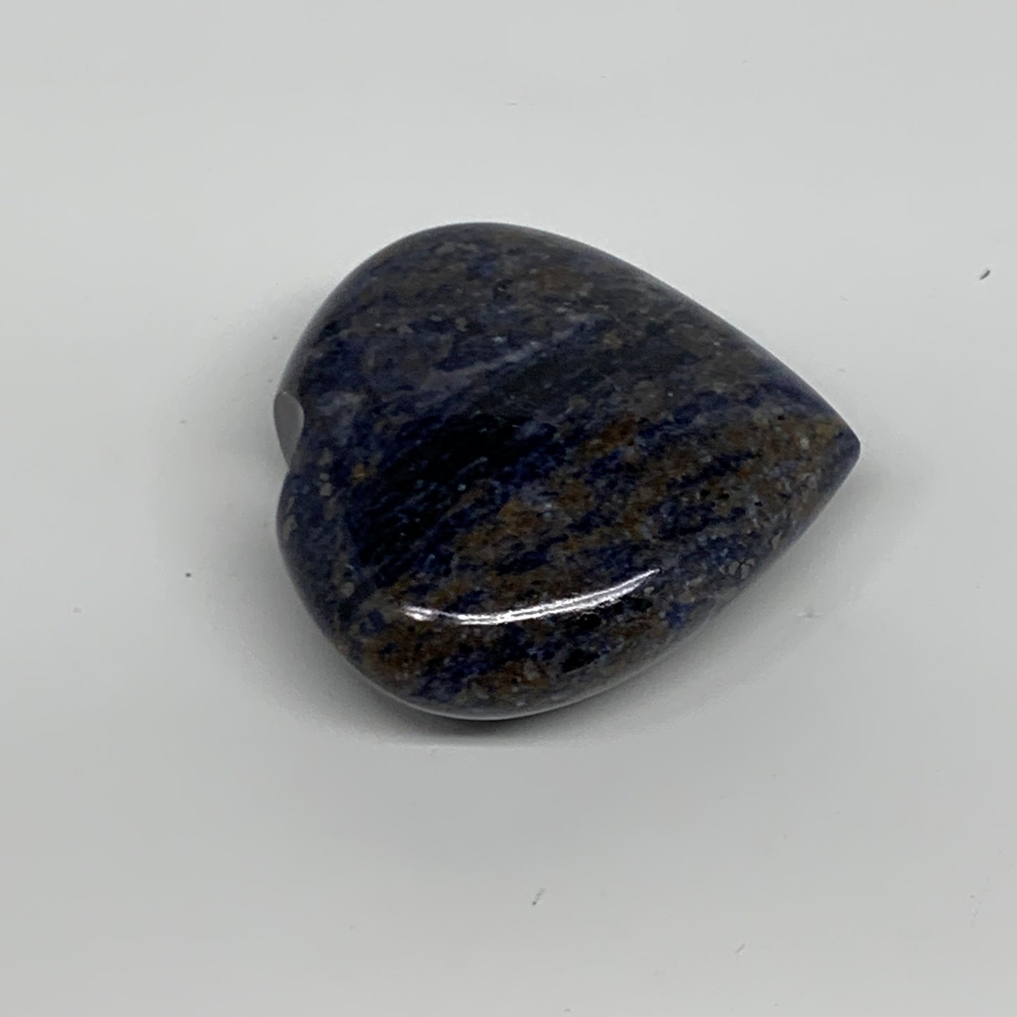 71.4g, 2"x2.1"x0.8", Natural Sodalite Heart Polished Gemstone, B34849