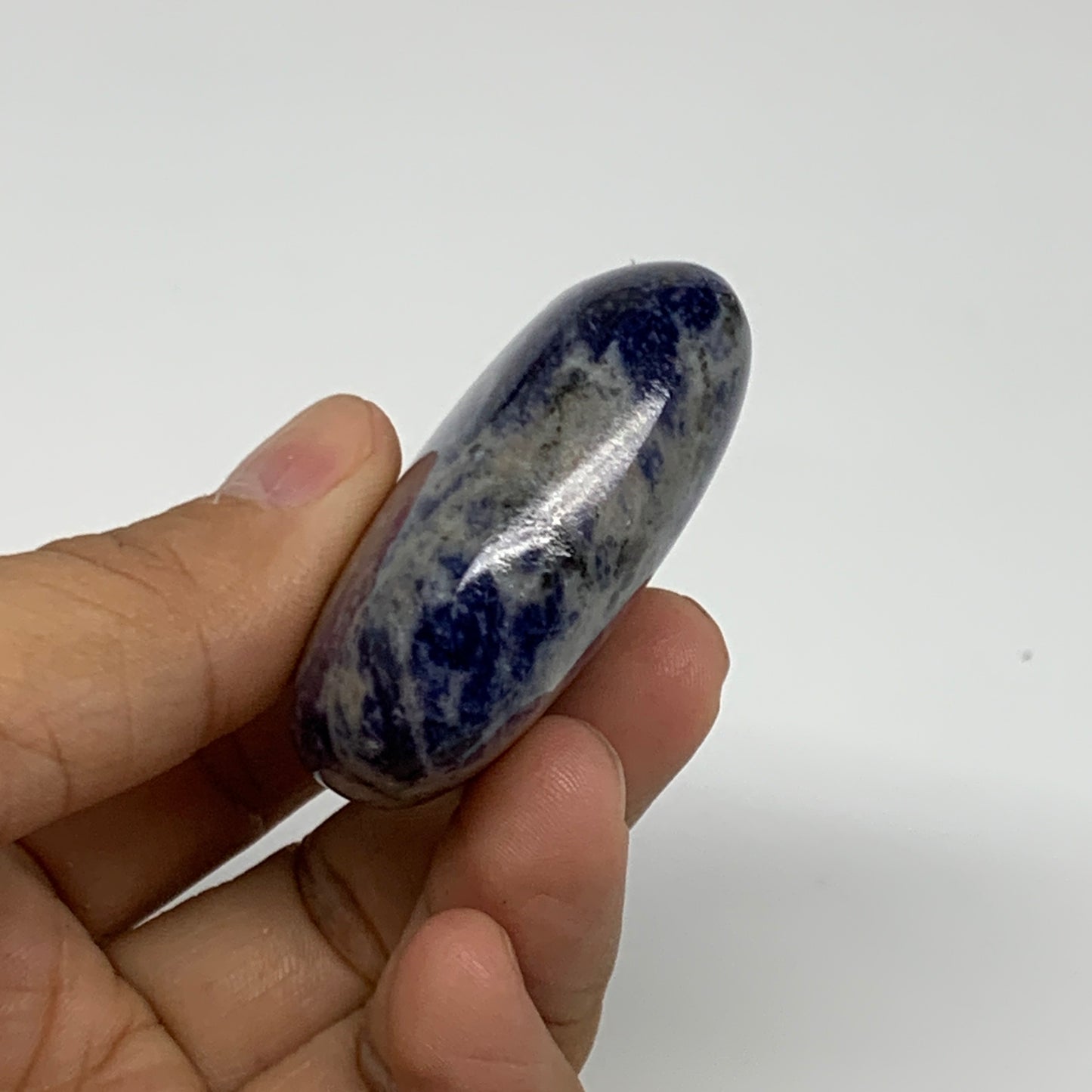 71.8g, 1.9"x2.1"x0.8", Natural Sodalite Heart Polished Gemstone, B34850