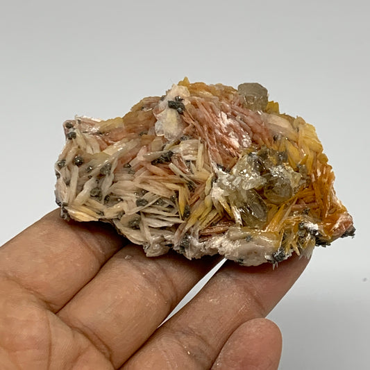 0.35 lbs, 2.7"x1.8x1.1", Natural Ceresit Galena On Barite Mineral Specimen, B334