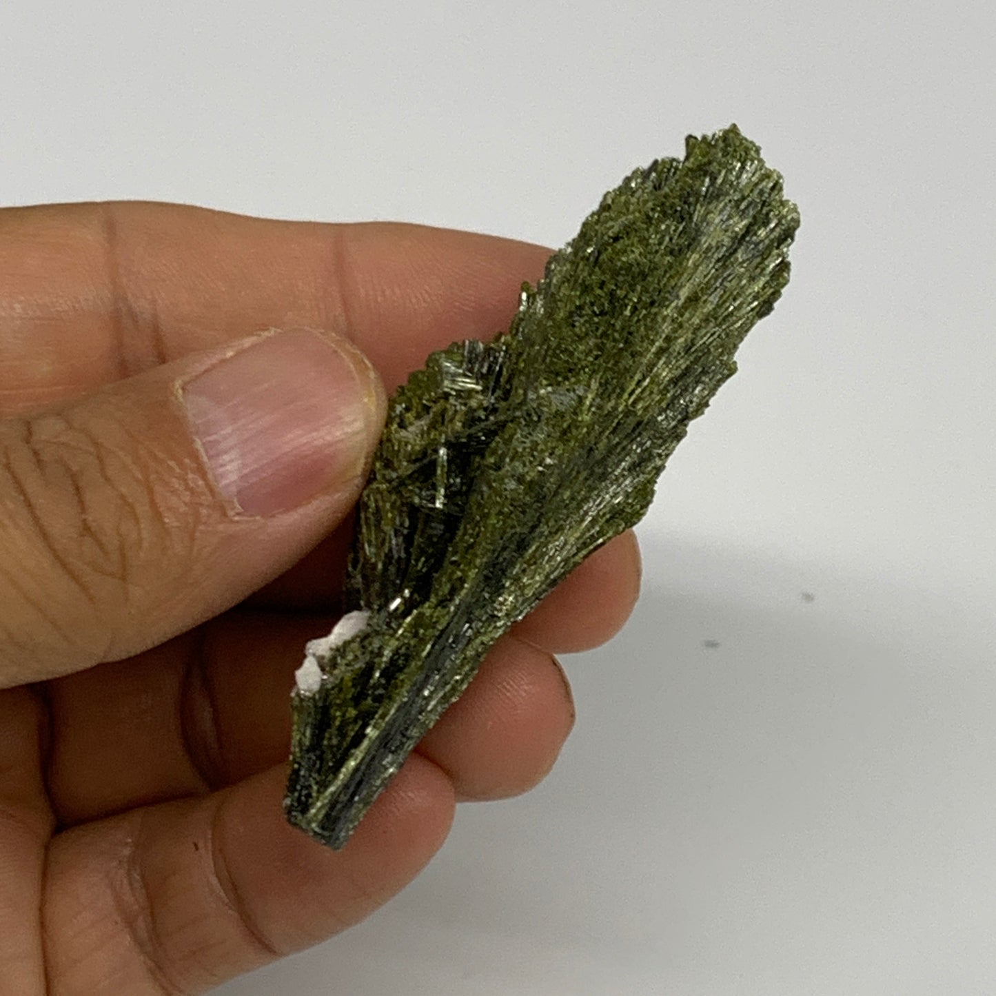 40.3g,2.4"x1"x0.7",Green Epidote Custer/Leaf Mineral Specimen @Pakistan,B27591